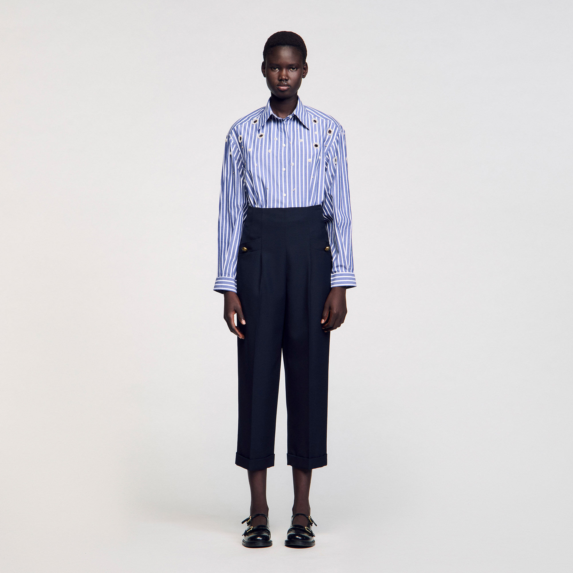 Pantalons à jambes larges