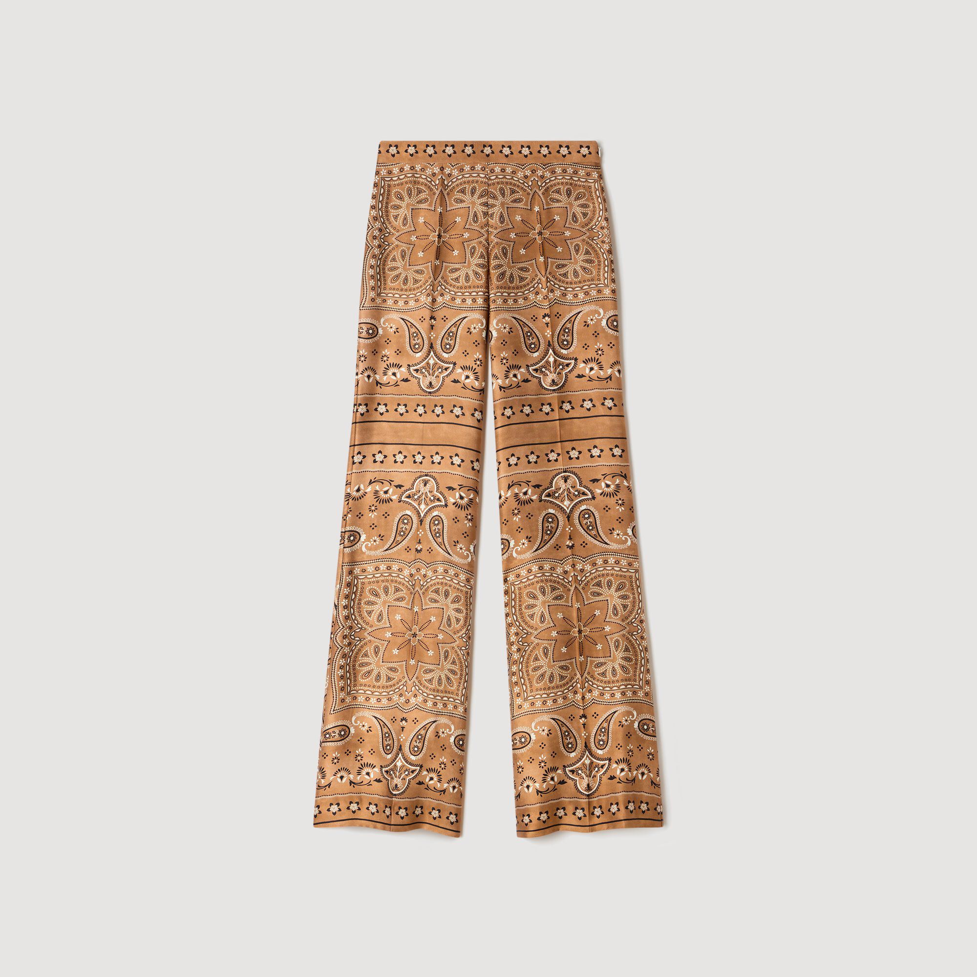 Pantalon large imprimé bandana
