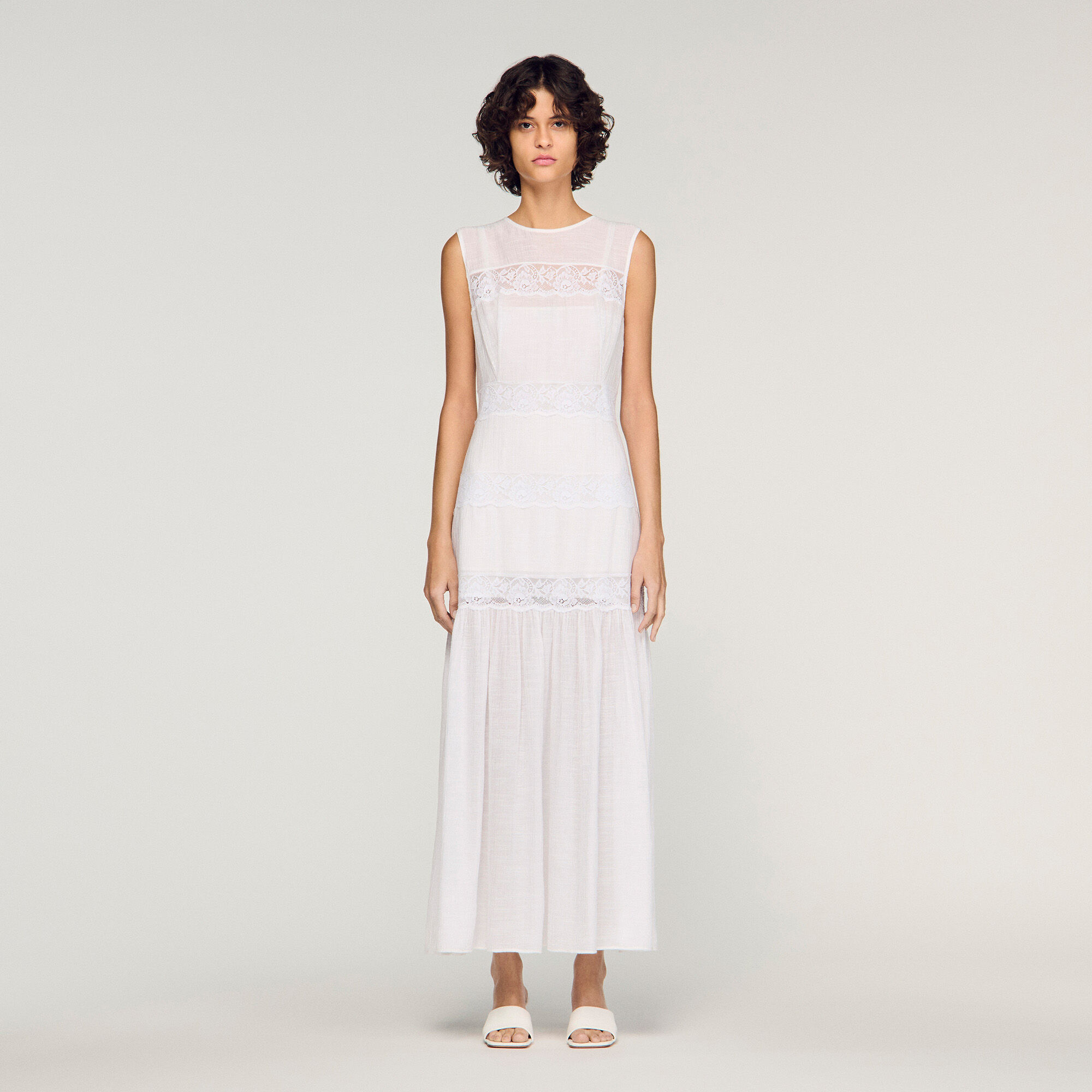 Robe maxi crêpe