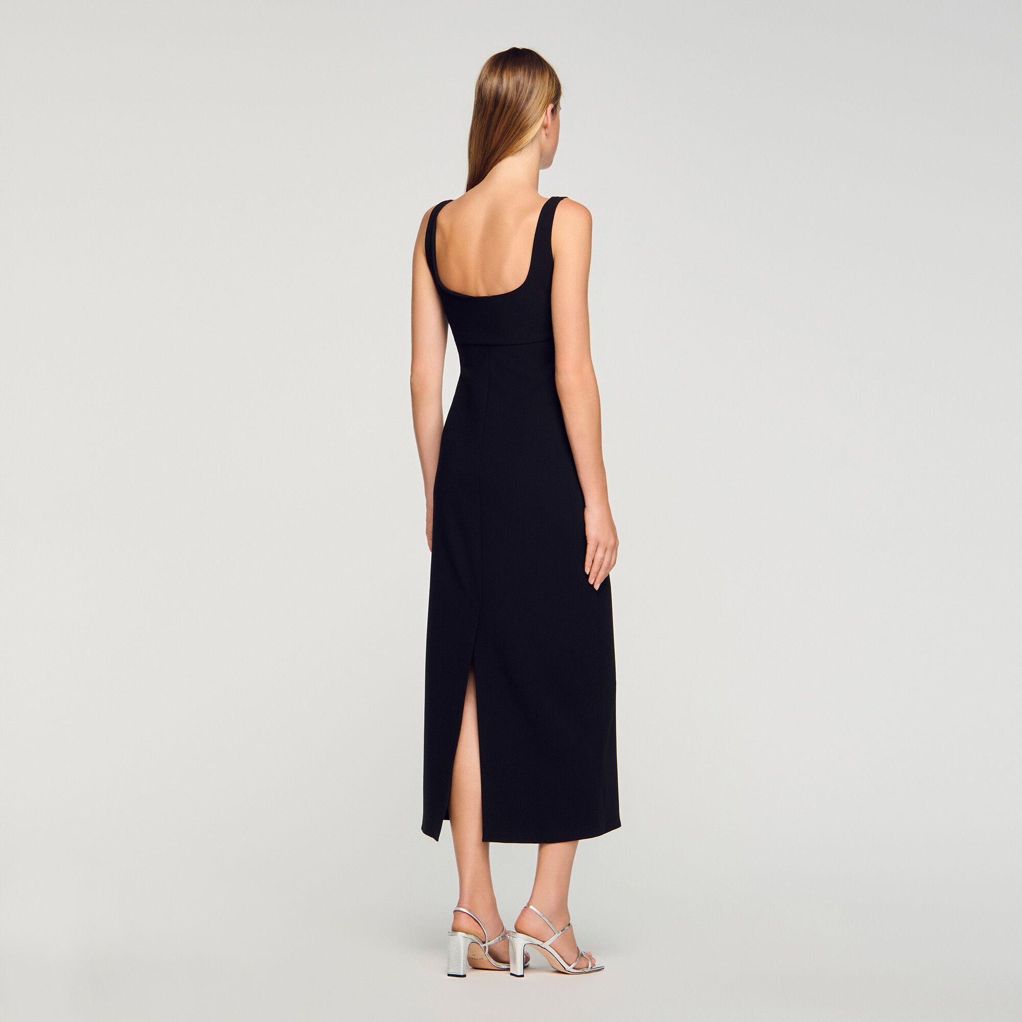 Robe maxi en strass cœur
