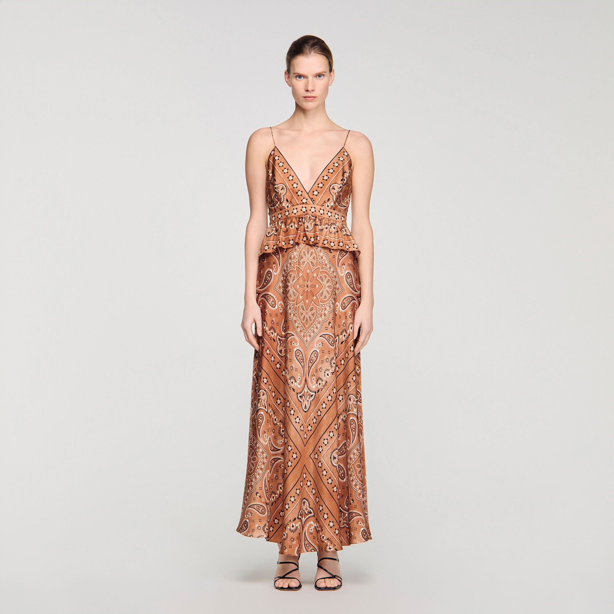 Robe maxi imprimée bandana