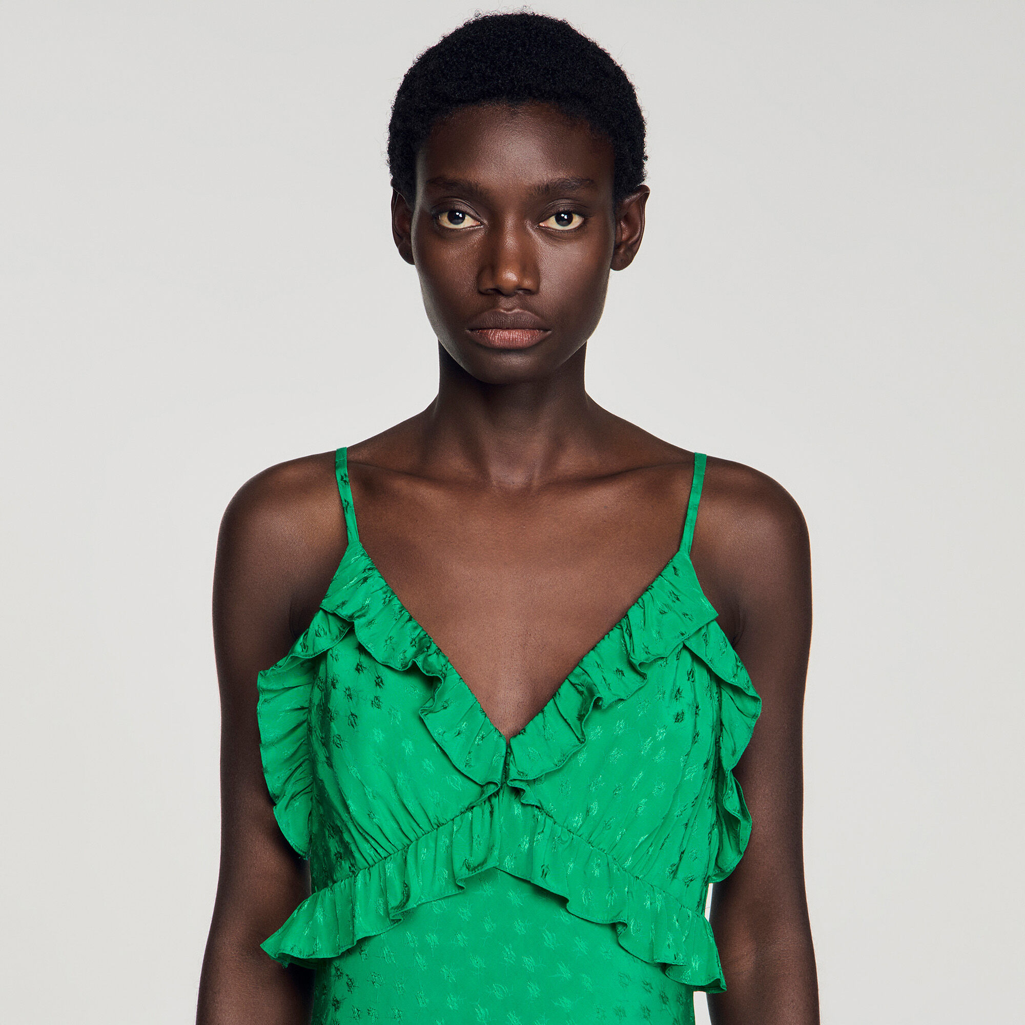 Robe maxi à bretelles