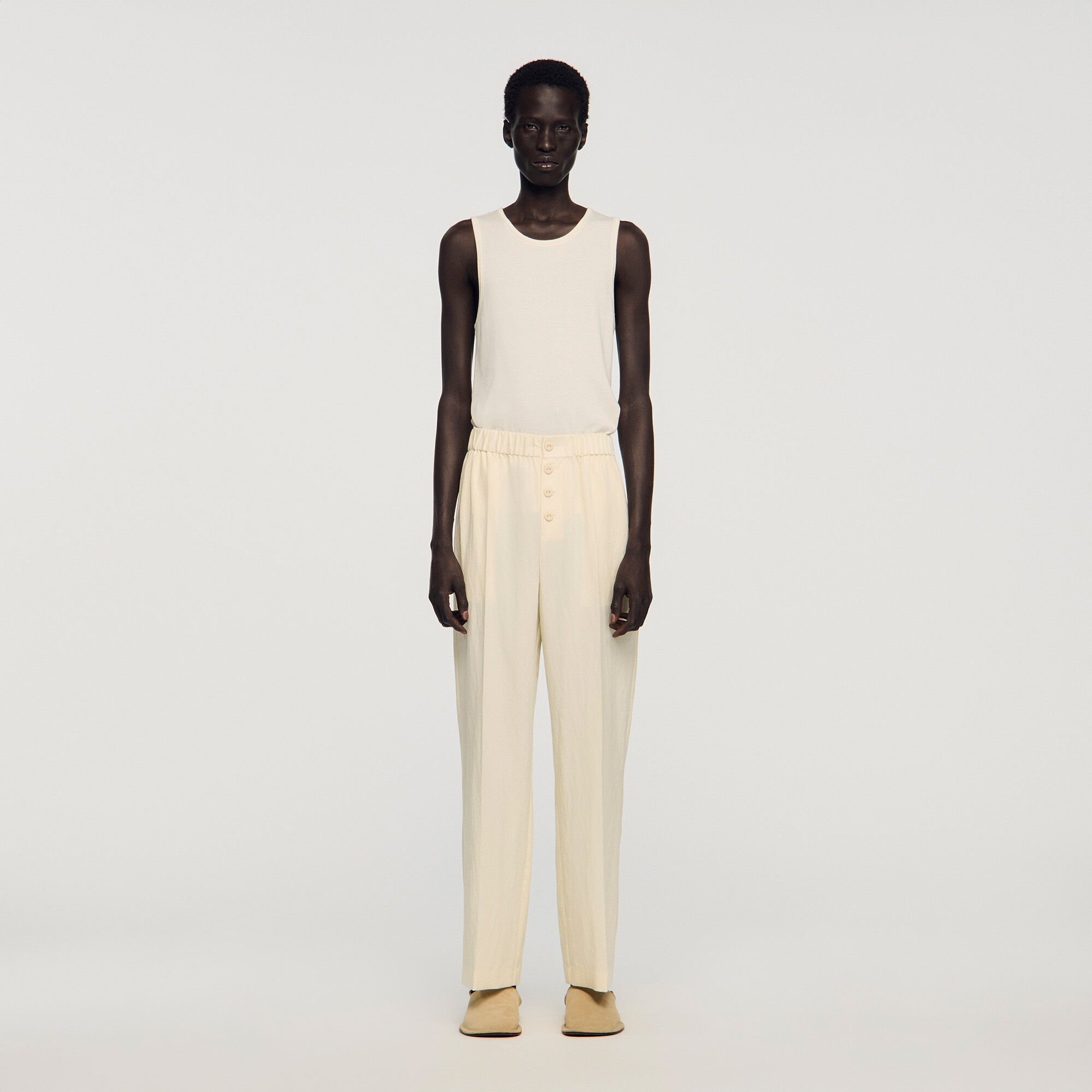 Pantalons élastiqués fluides