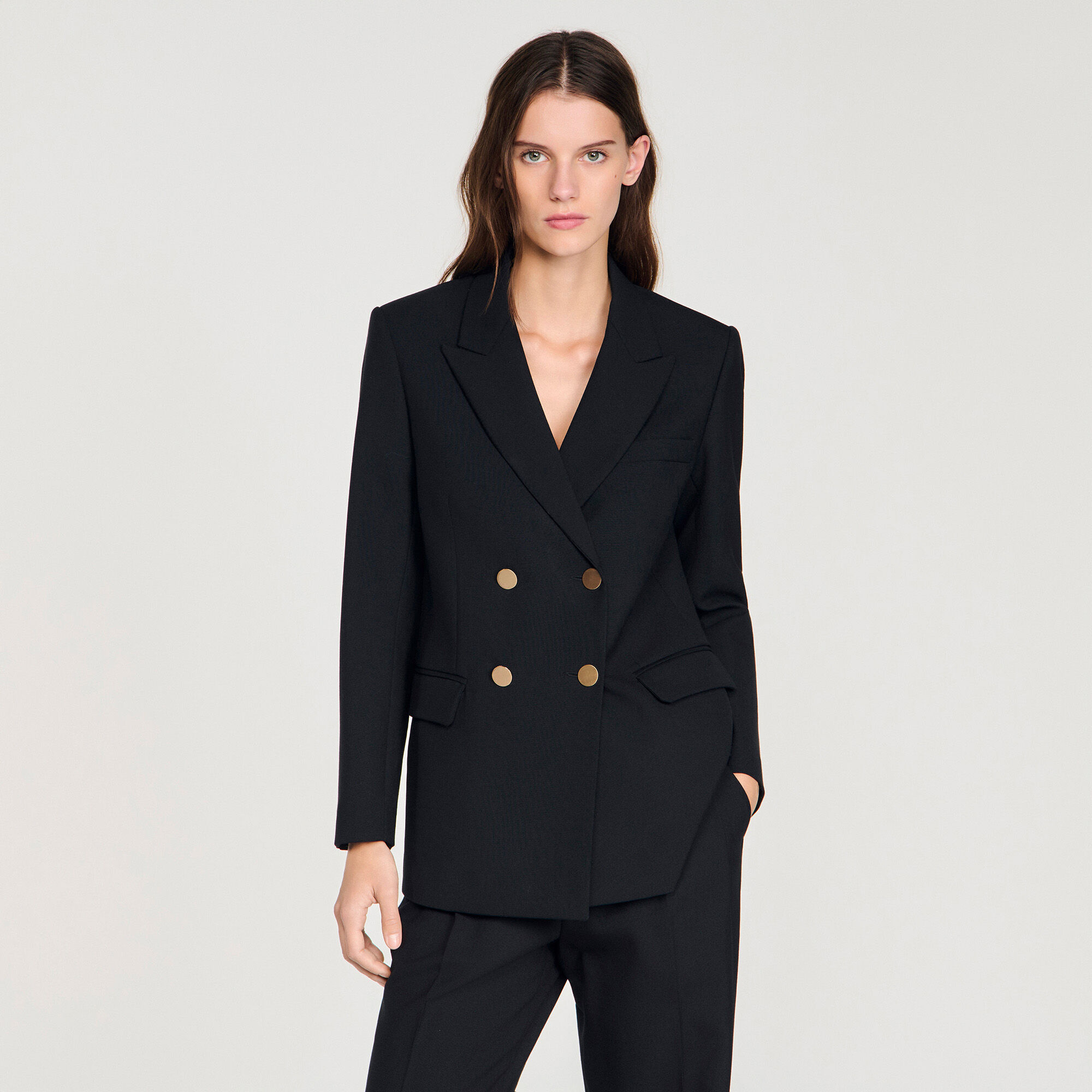 Veste de costume ajustée en laine