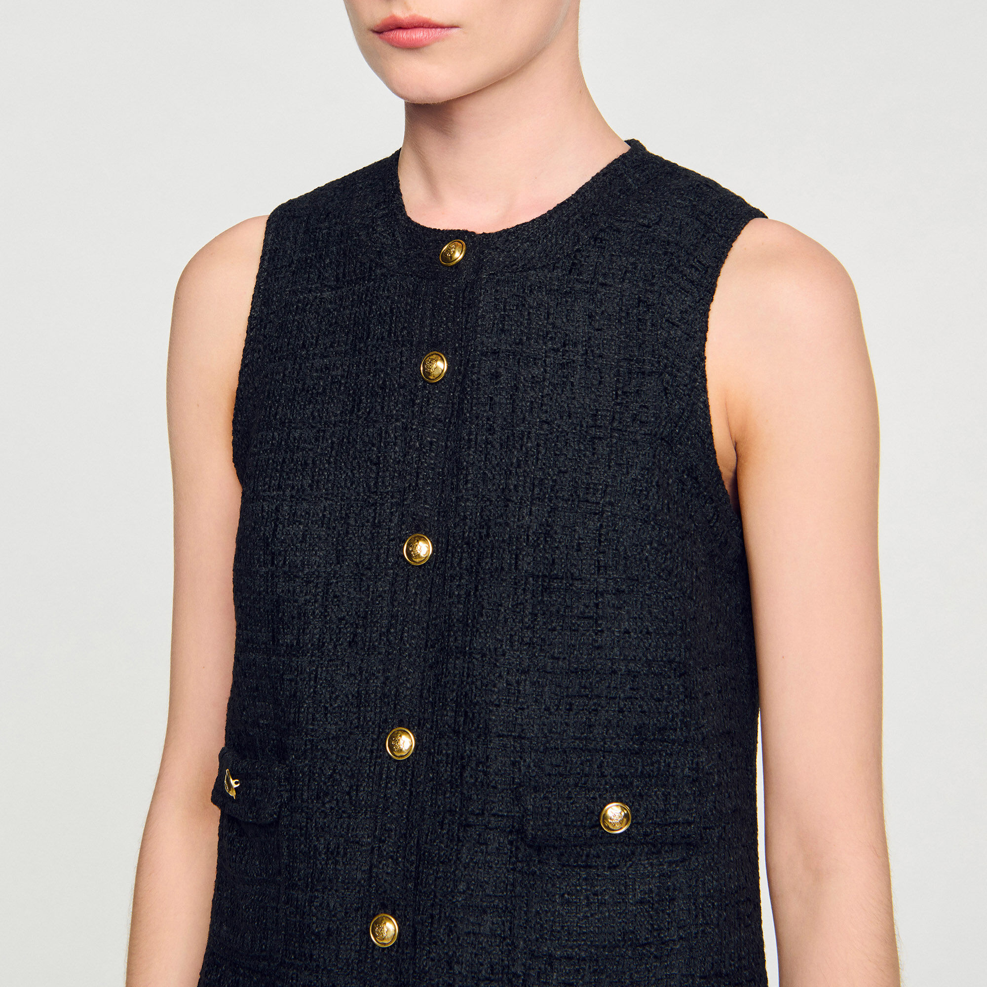 Mini robe en tweed