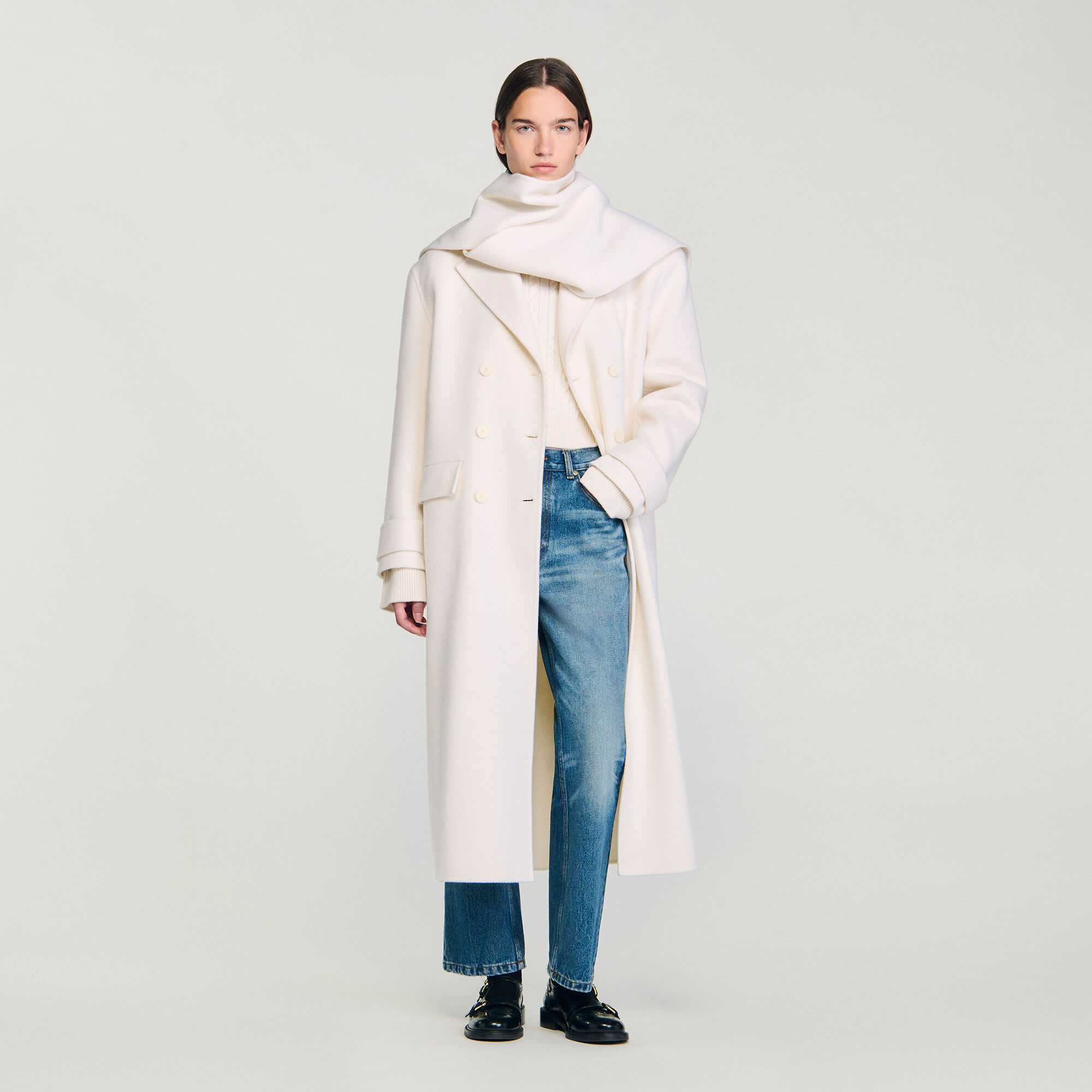 Manteau en laine oversize