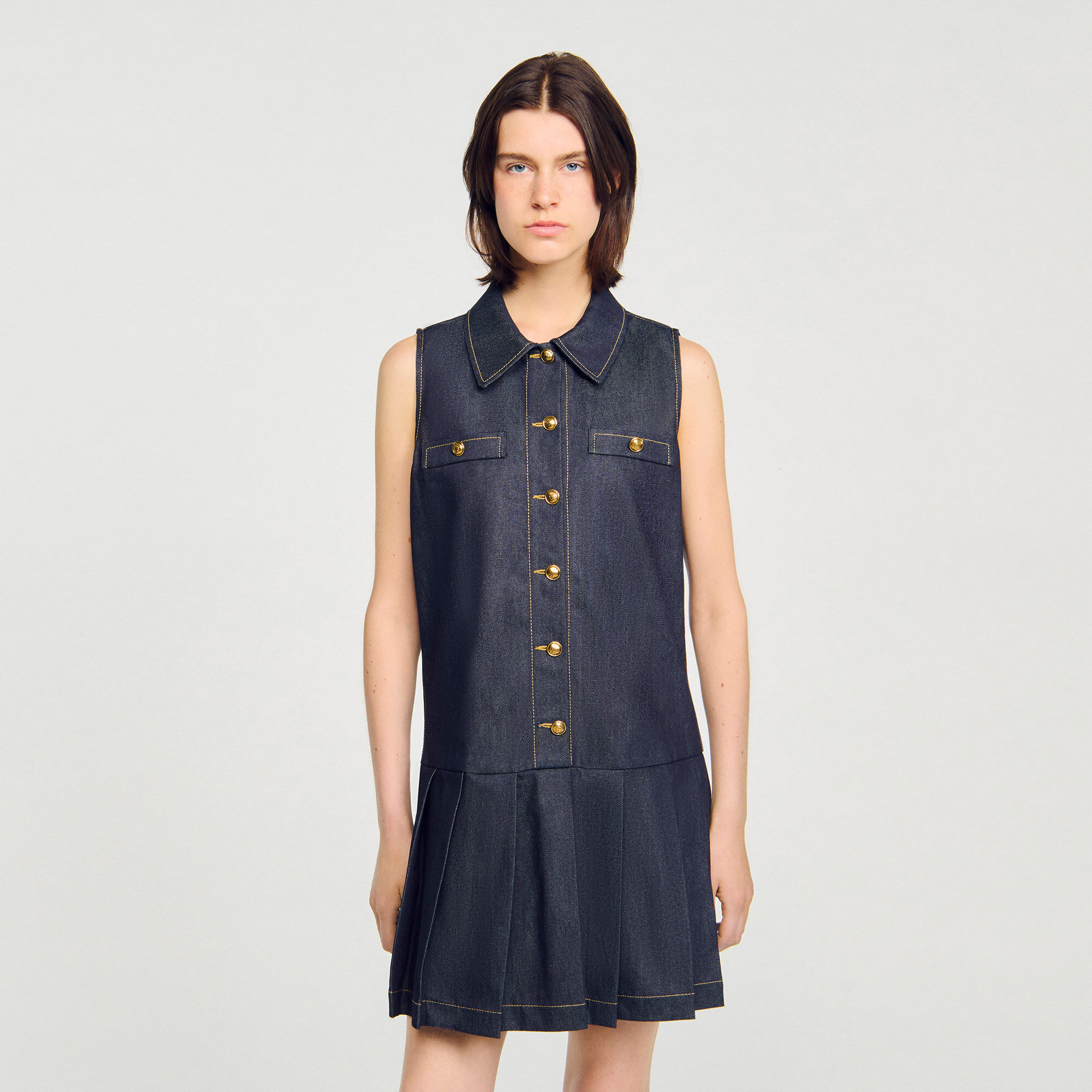 Robe en denim mini