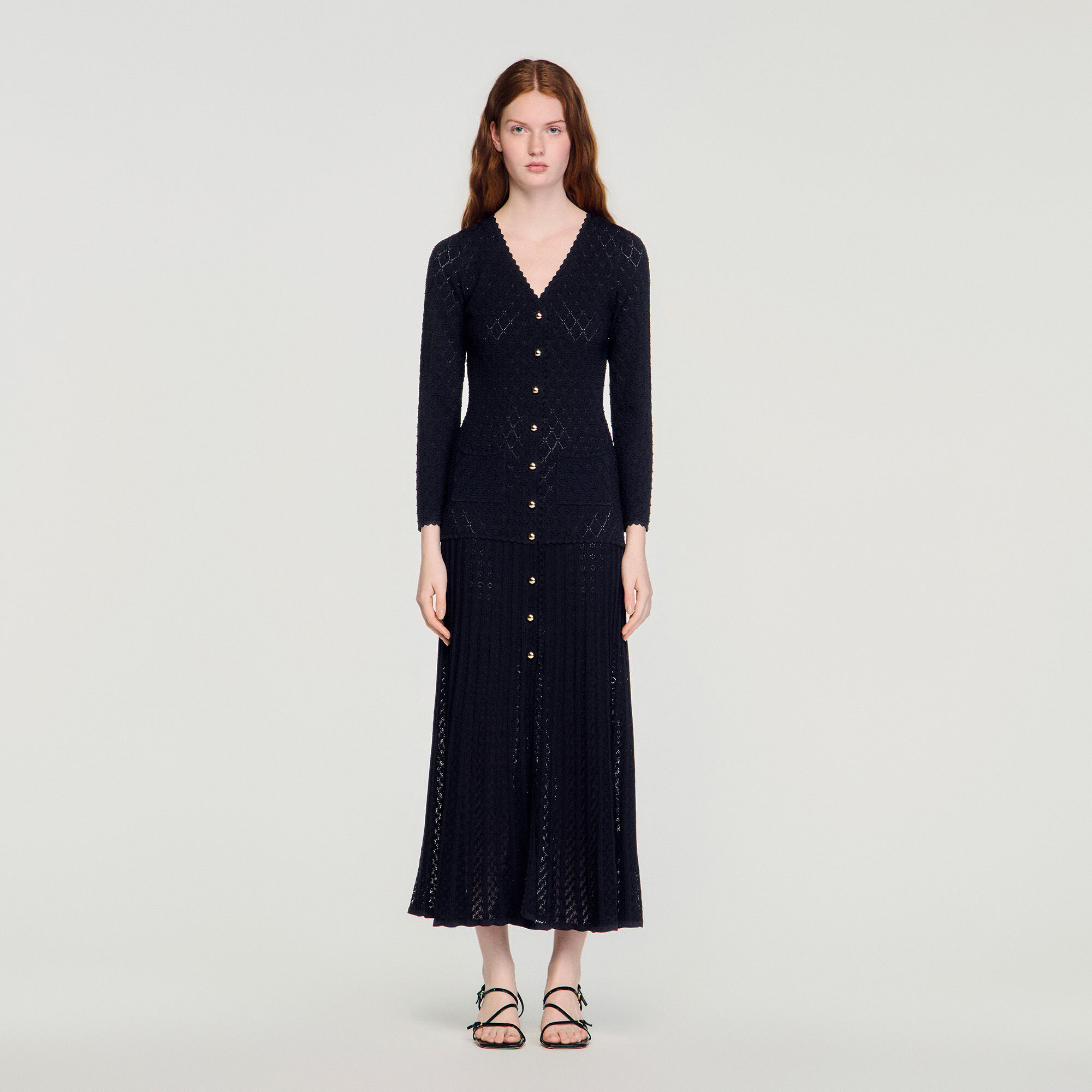 Robe maxi tricotée élégante