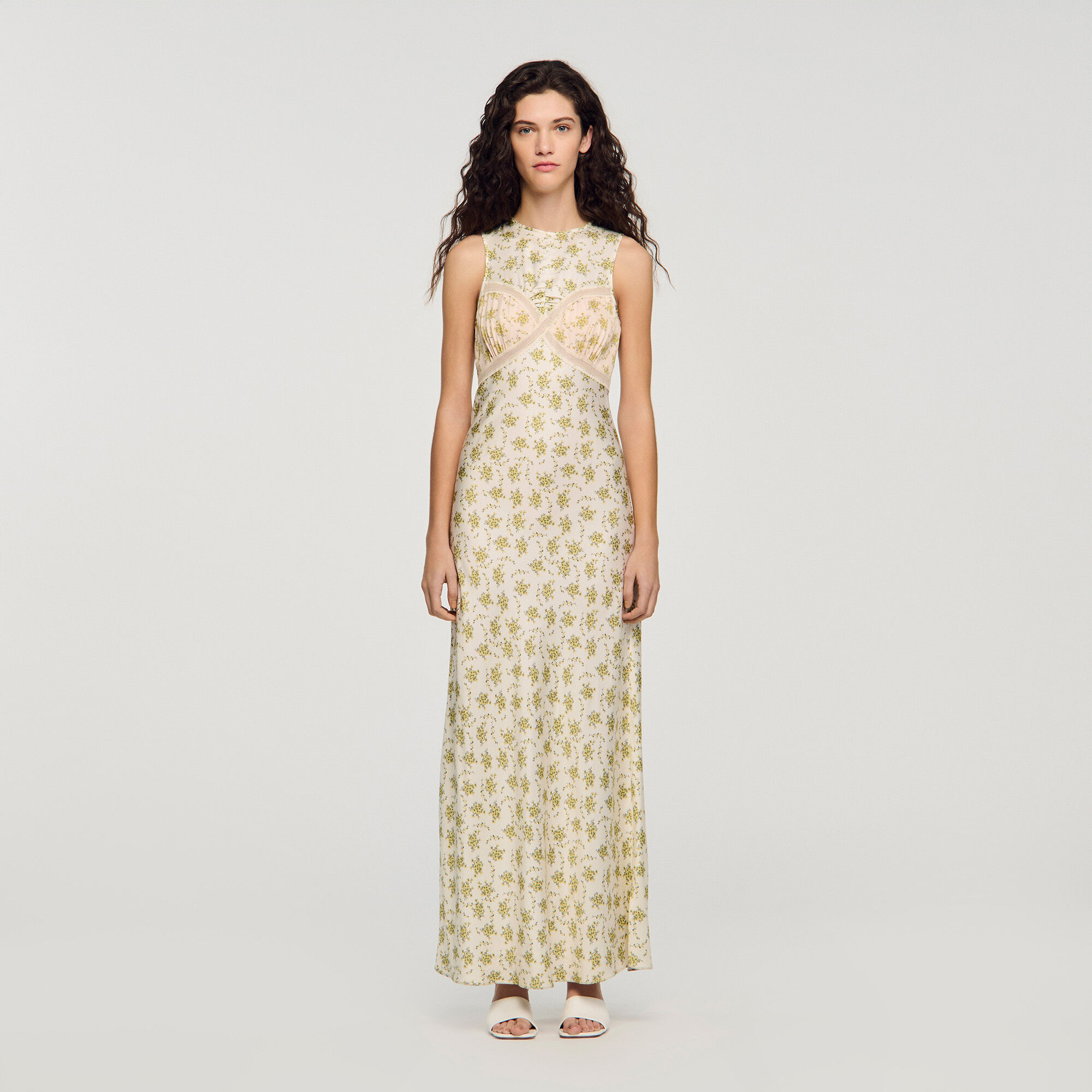 Robe maxi imprimée fleurs