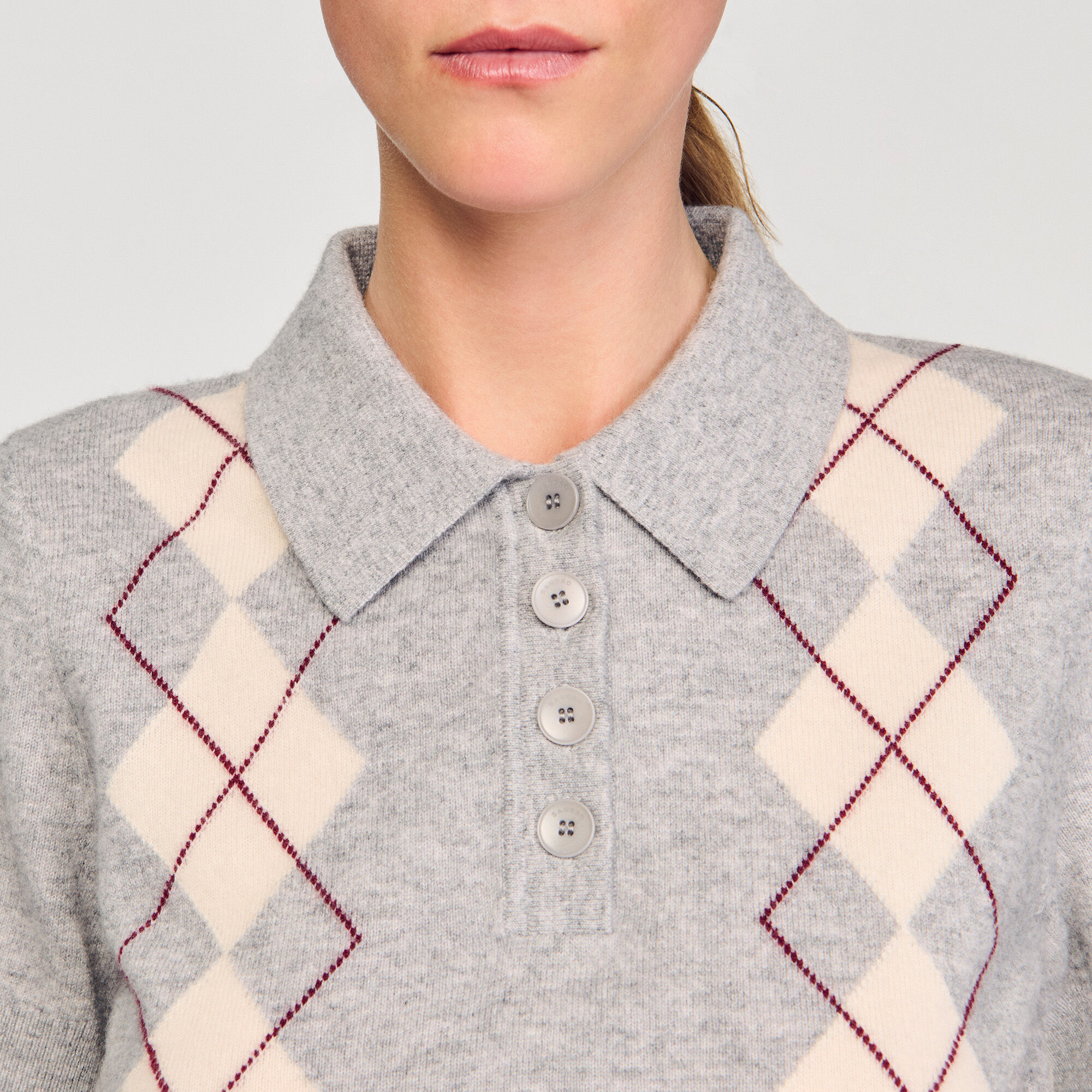 Pull-over à motif argyle