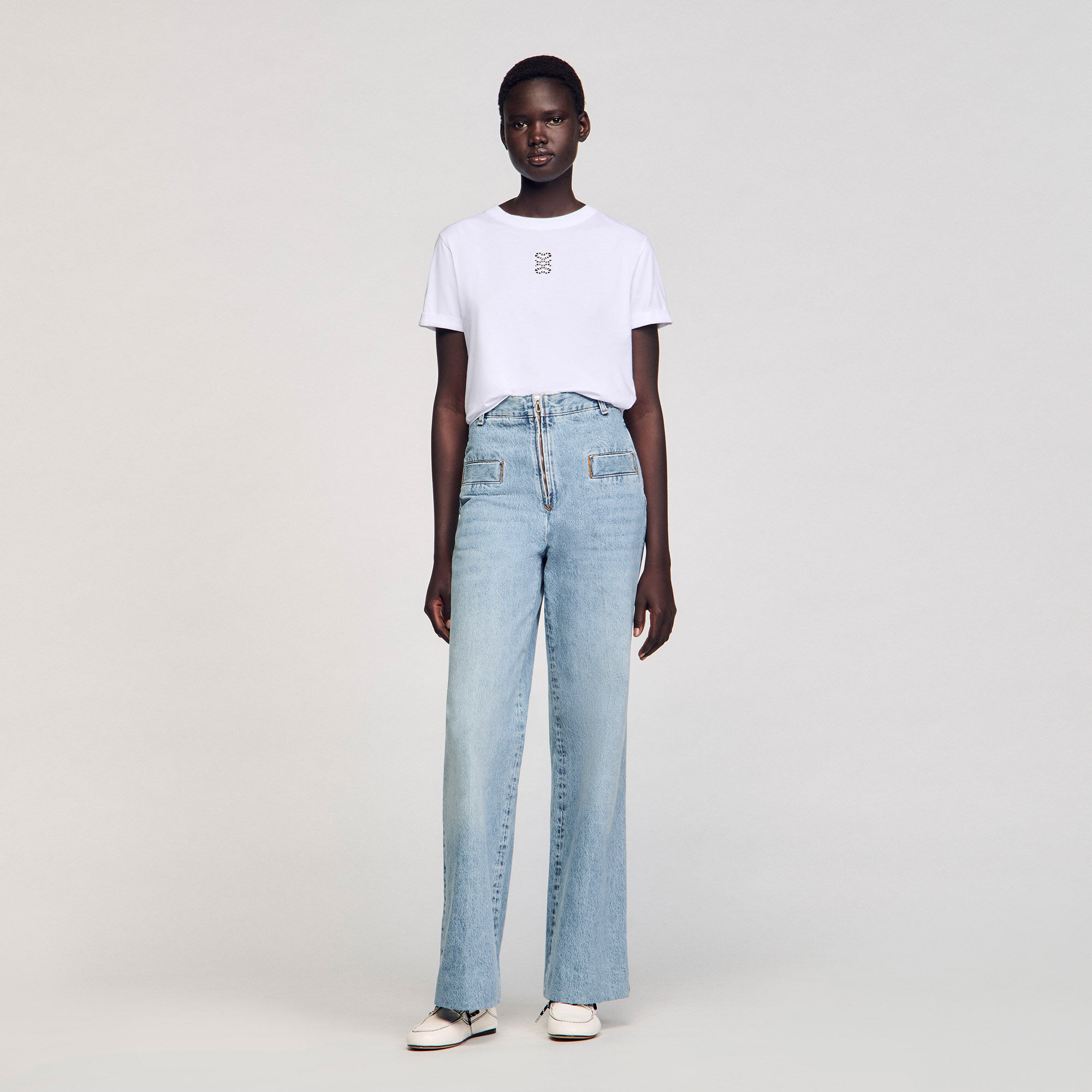 T-shirt en coton avec broderie