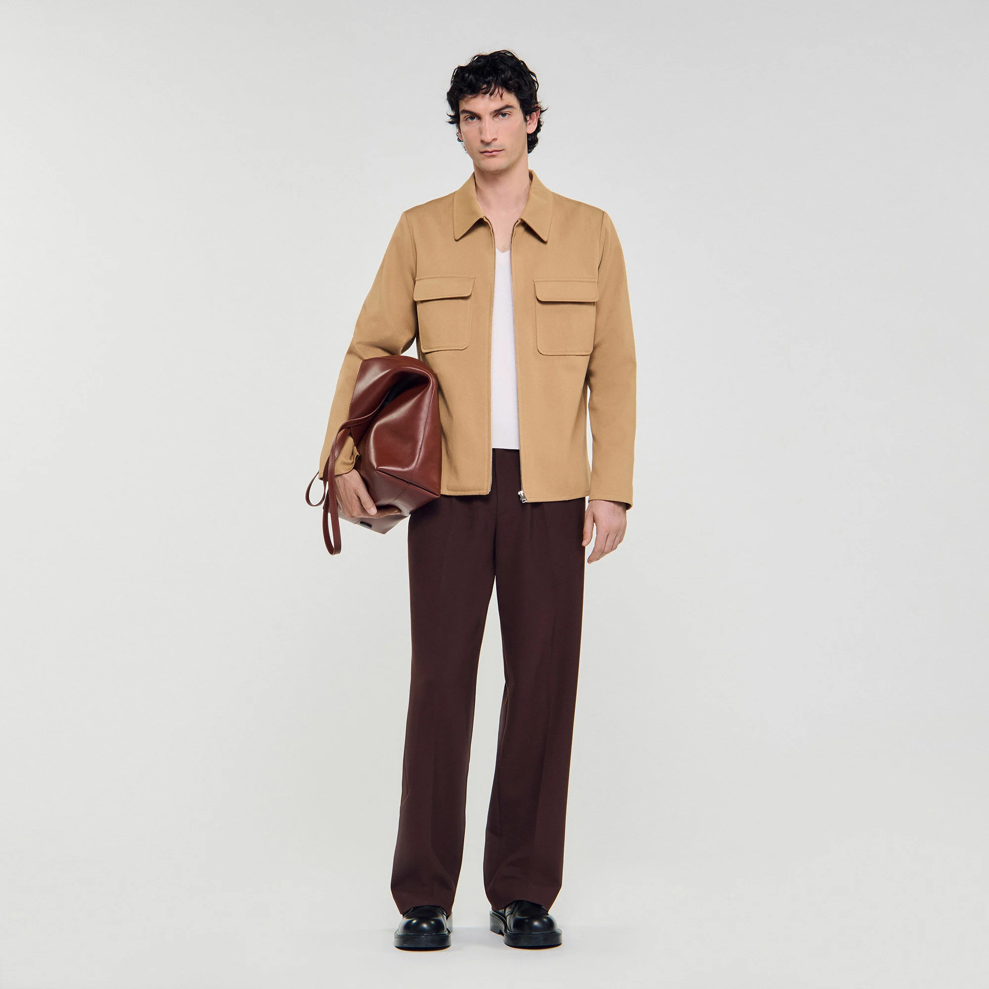 Veste à fermeture éclair avec poches