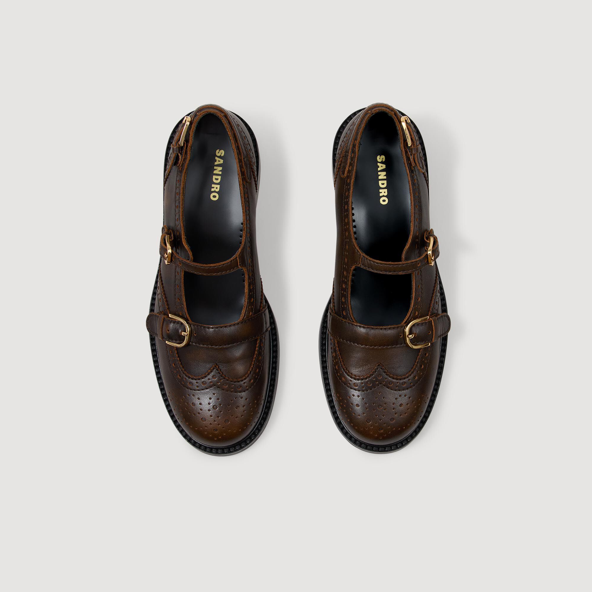 Mocassins Mary Jane à multiples boucles