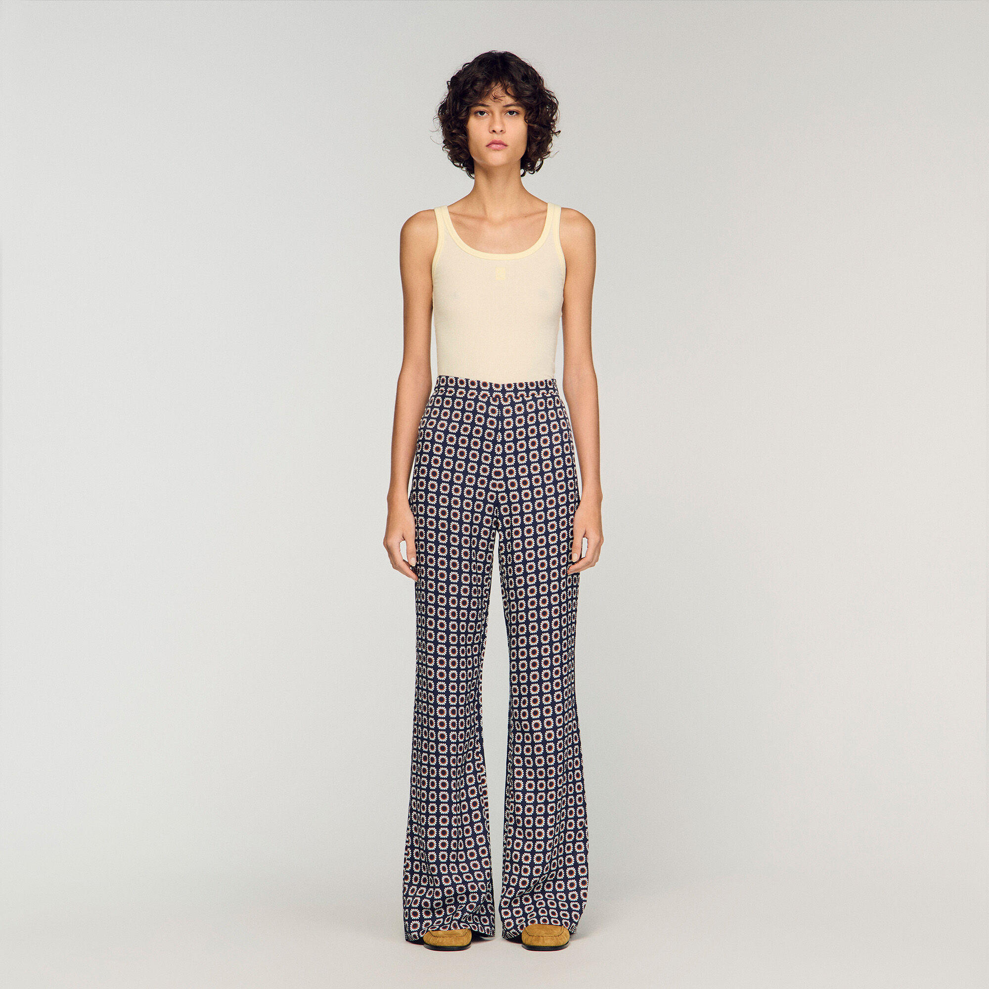 Pantalons fluides imprimé floral