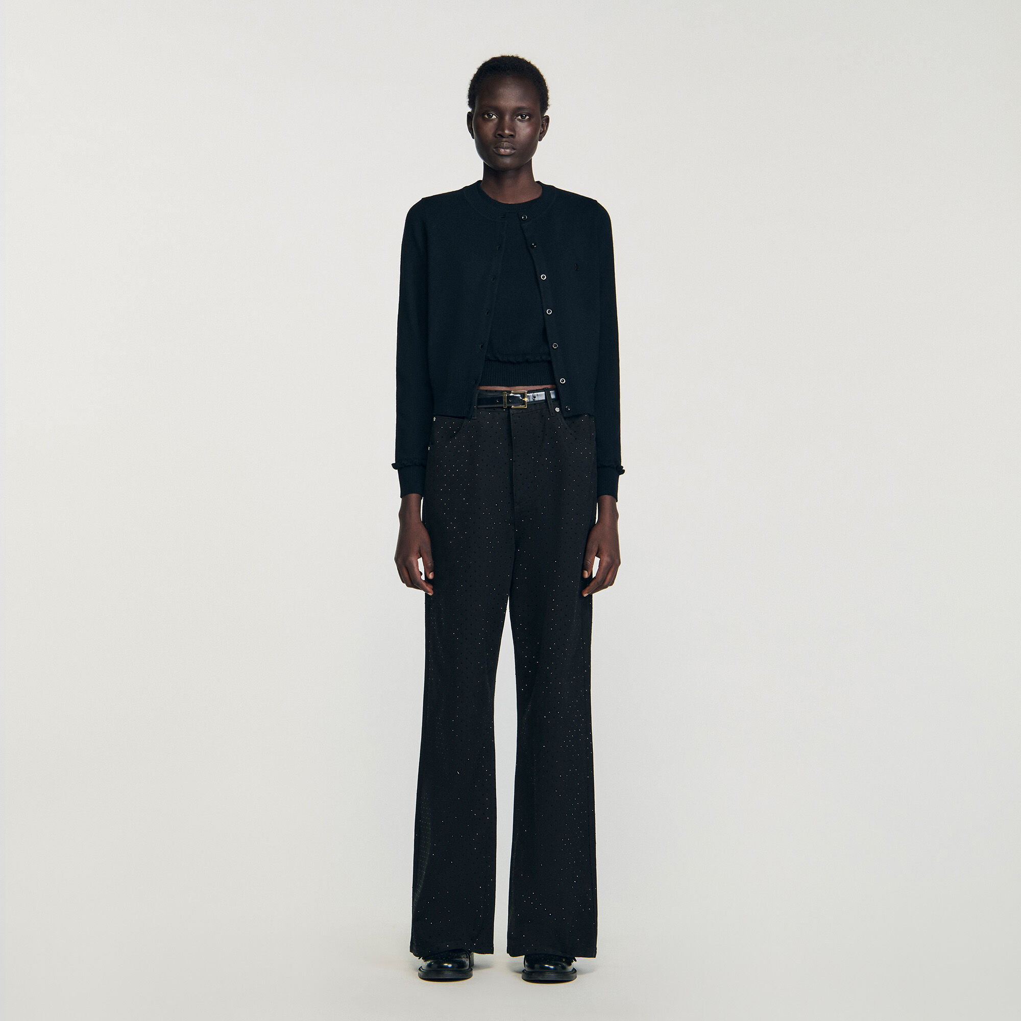 Cardigan à volants