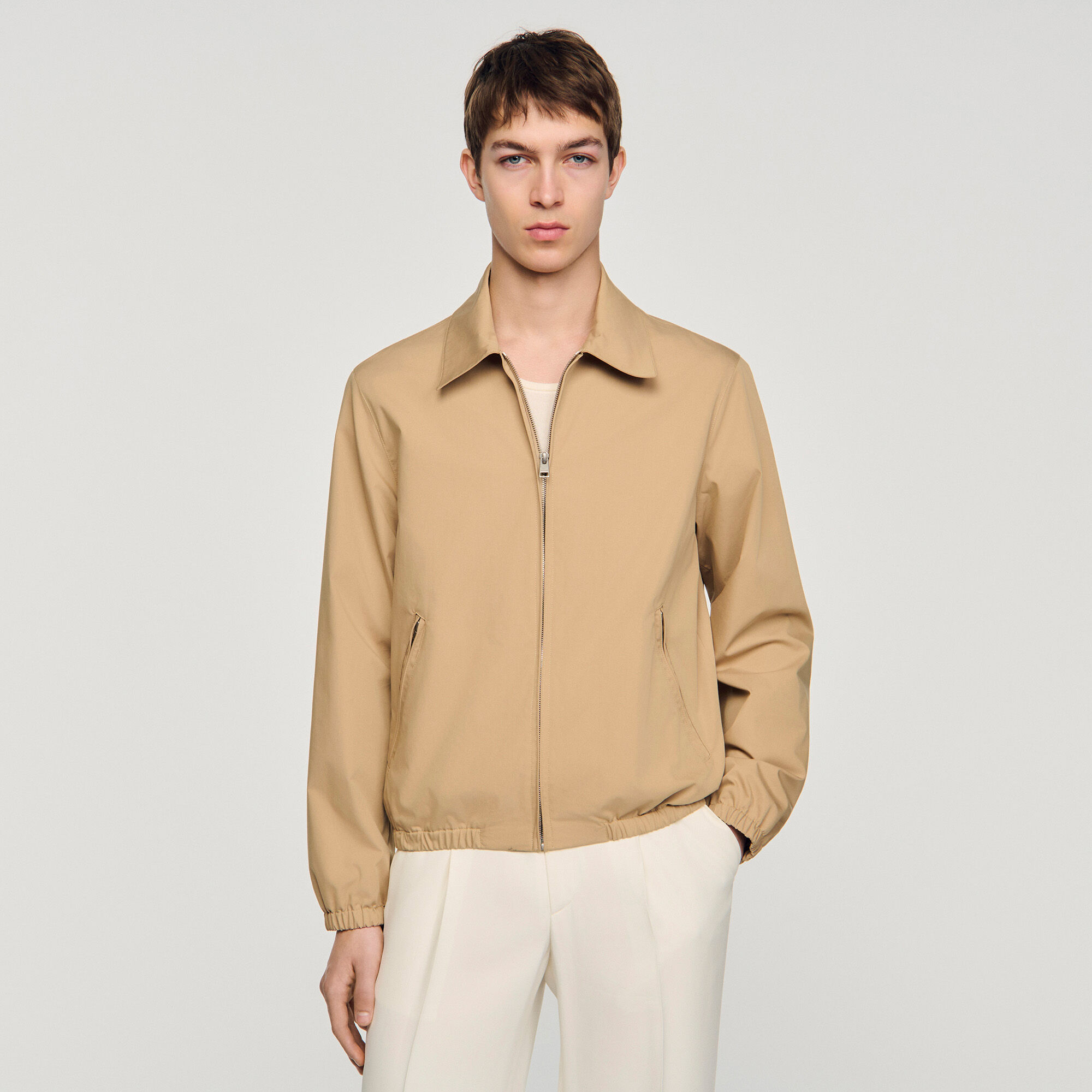 Veste en coton à fermeture éclair