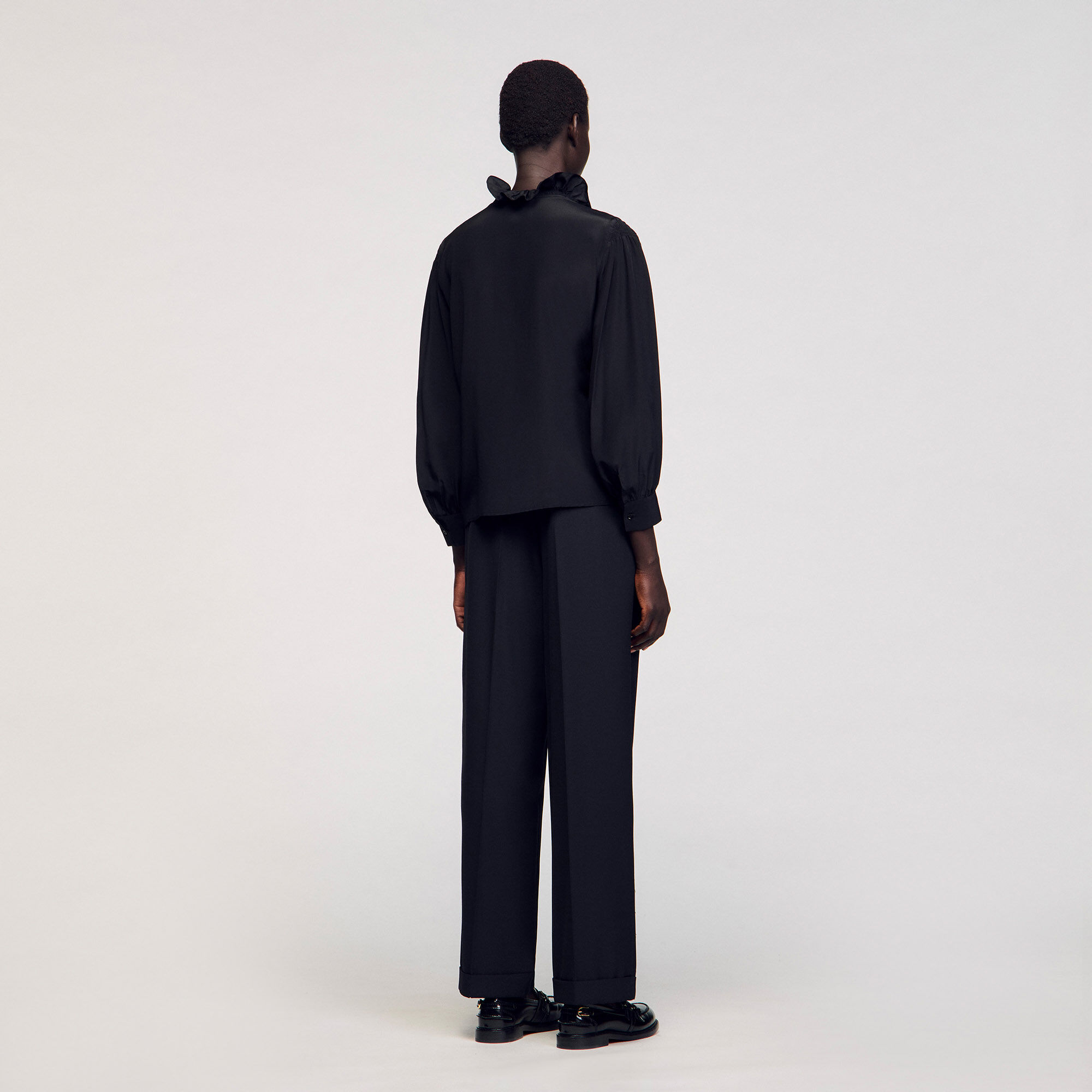 Chemise en soie fluide