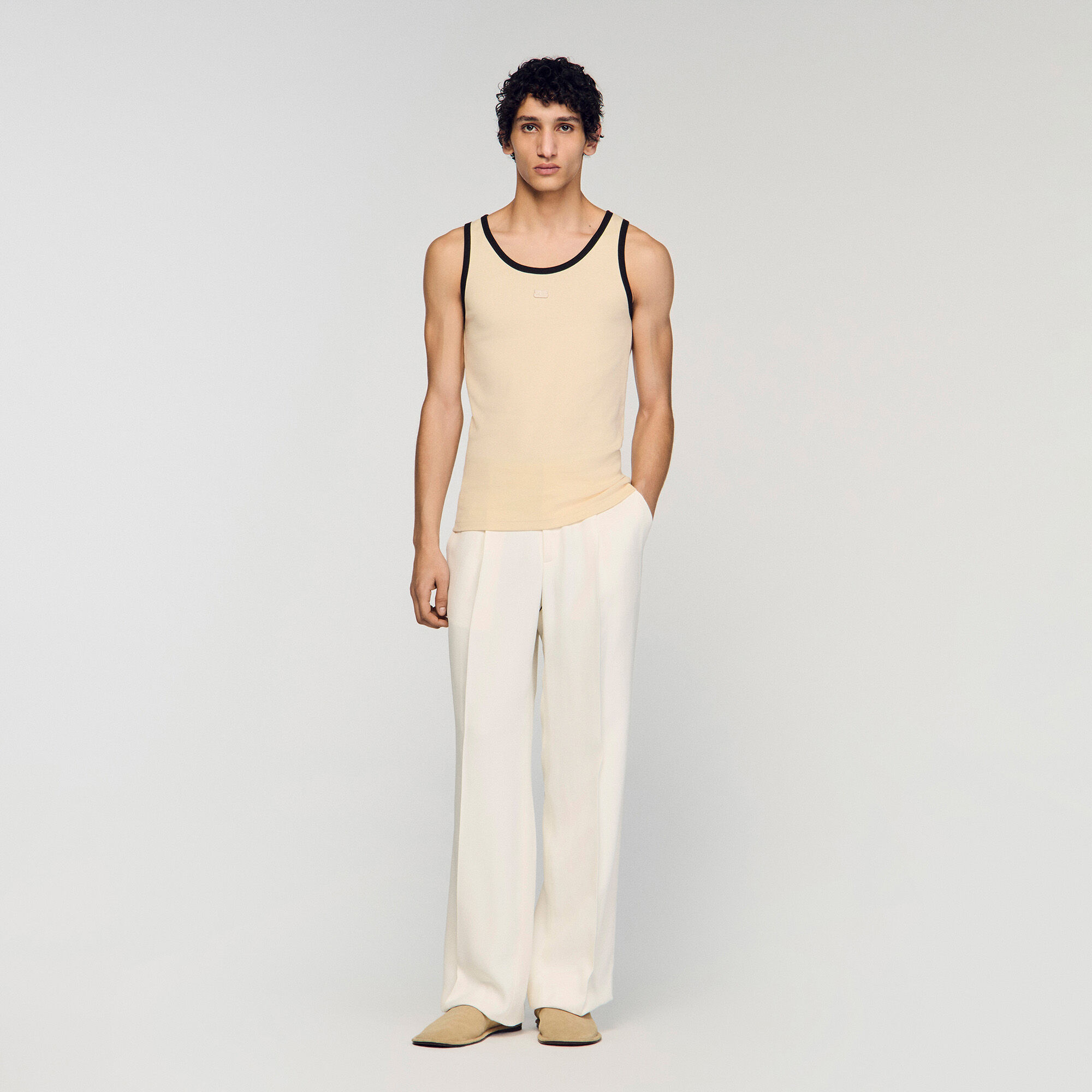 Débardeur en coton avec patch
