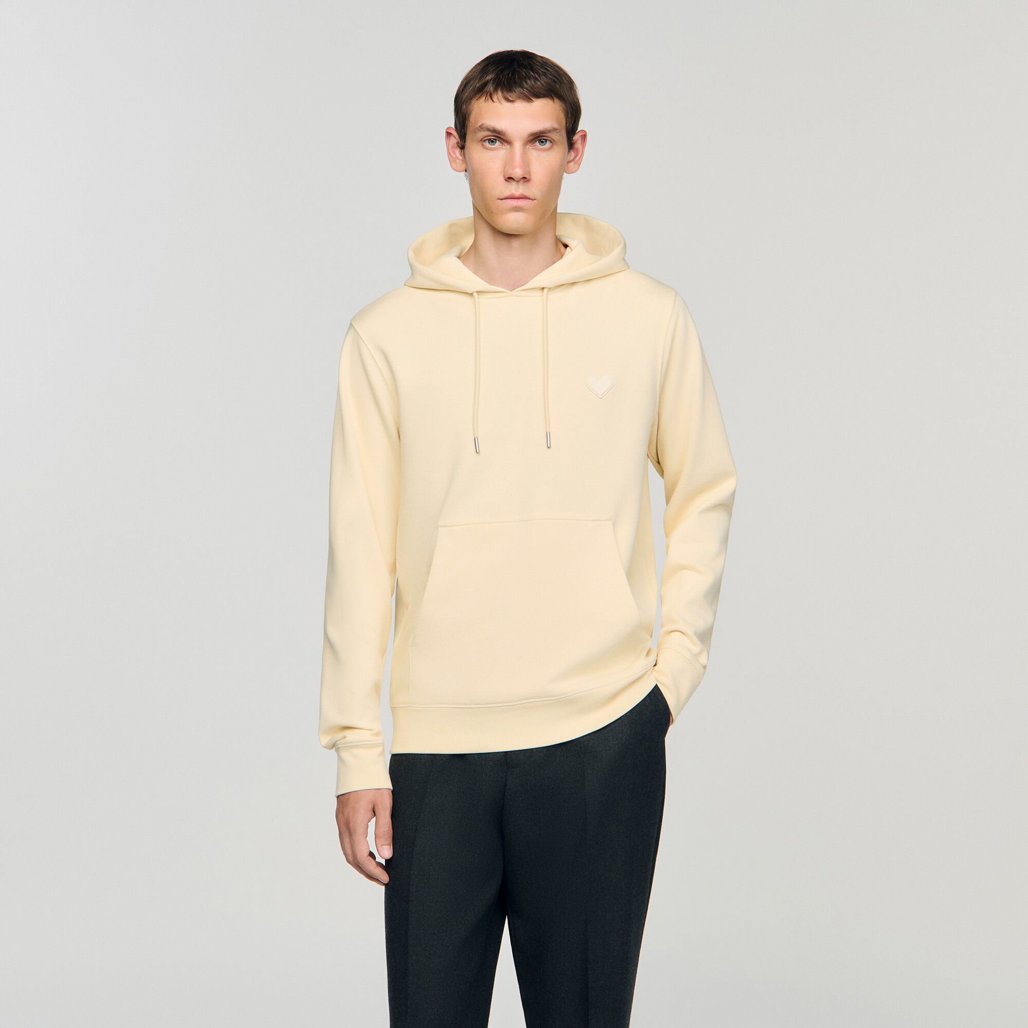 Sweat à patch cœur