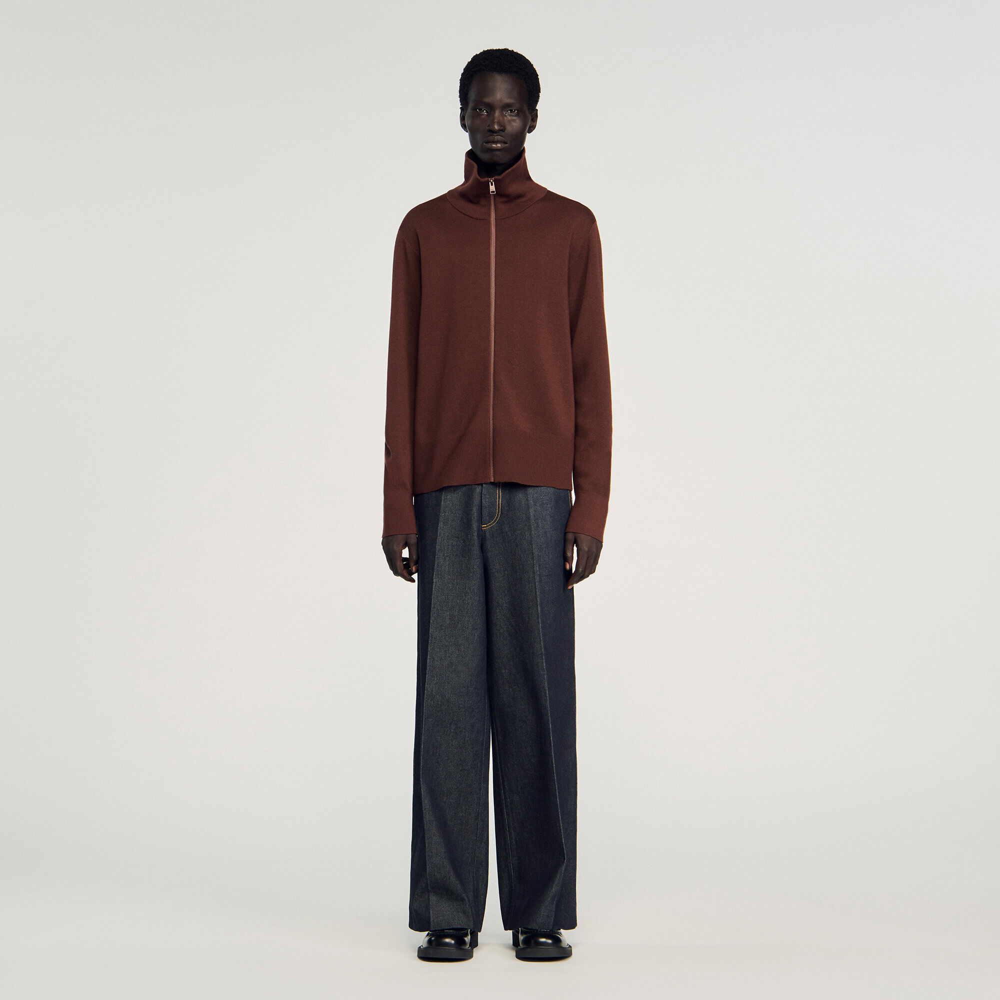 Pull trucateur en laine