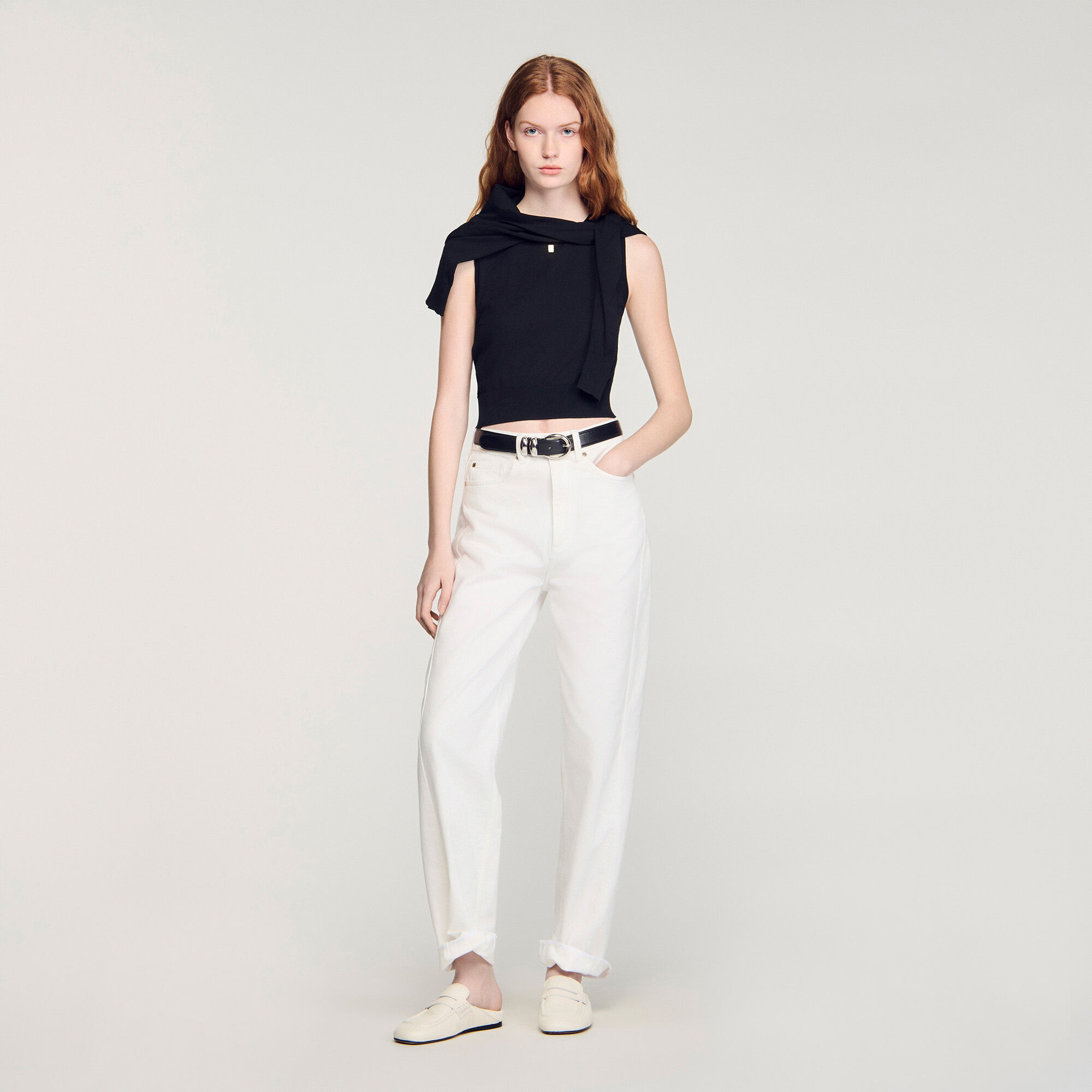 Pull court sans manches
