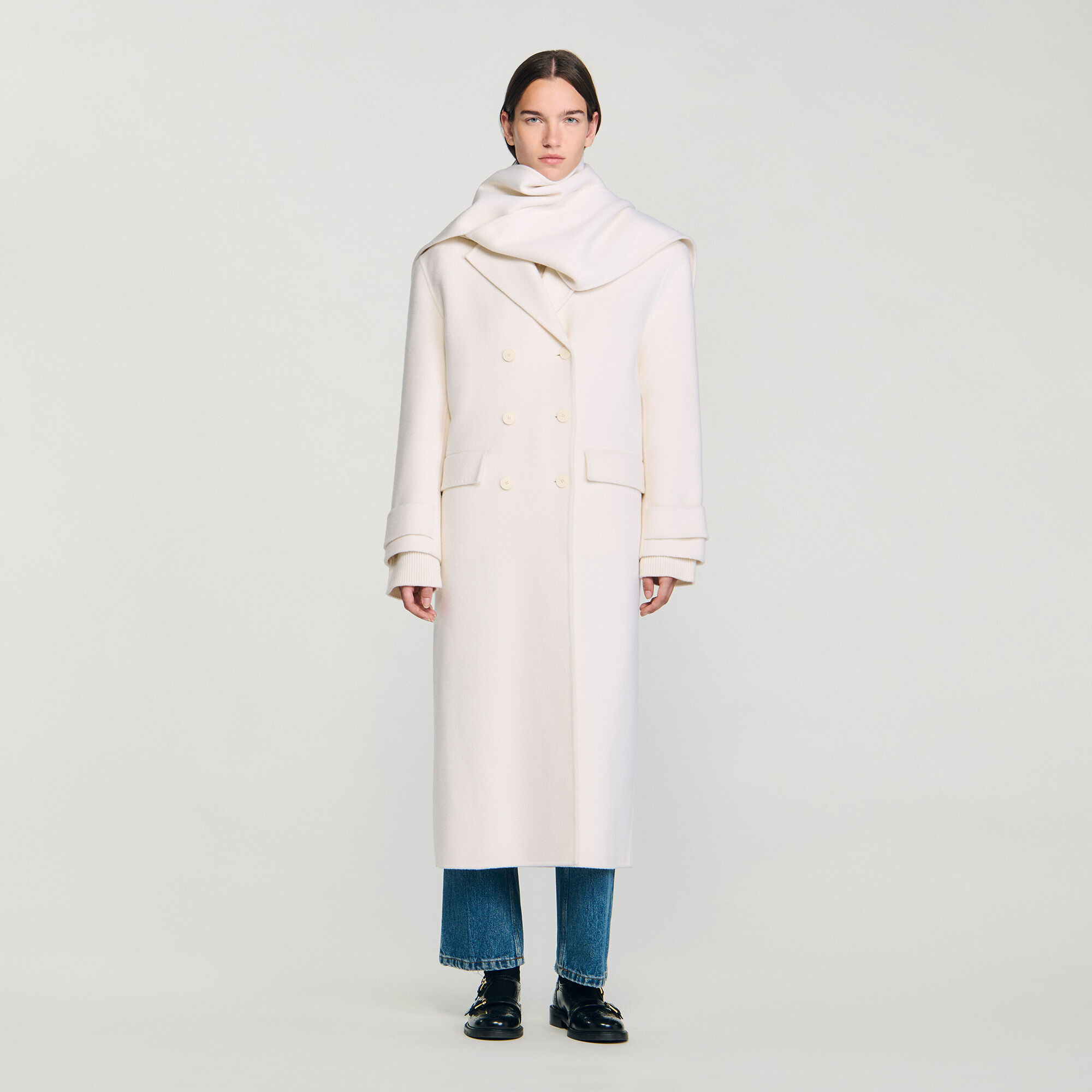 Manteau en laine oversize