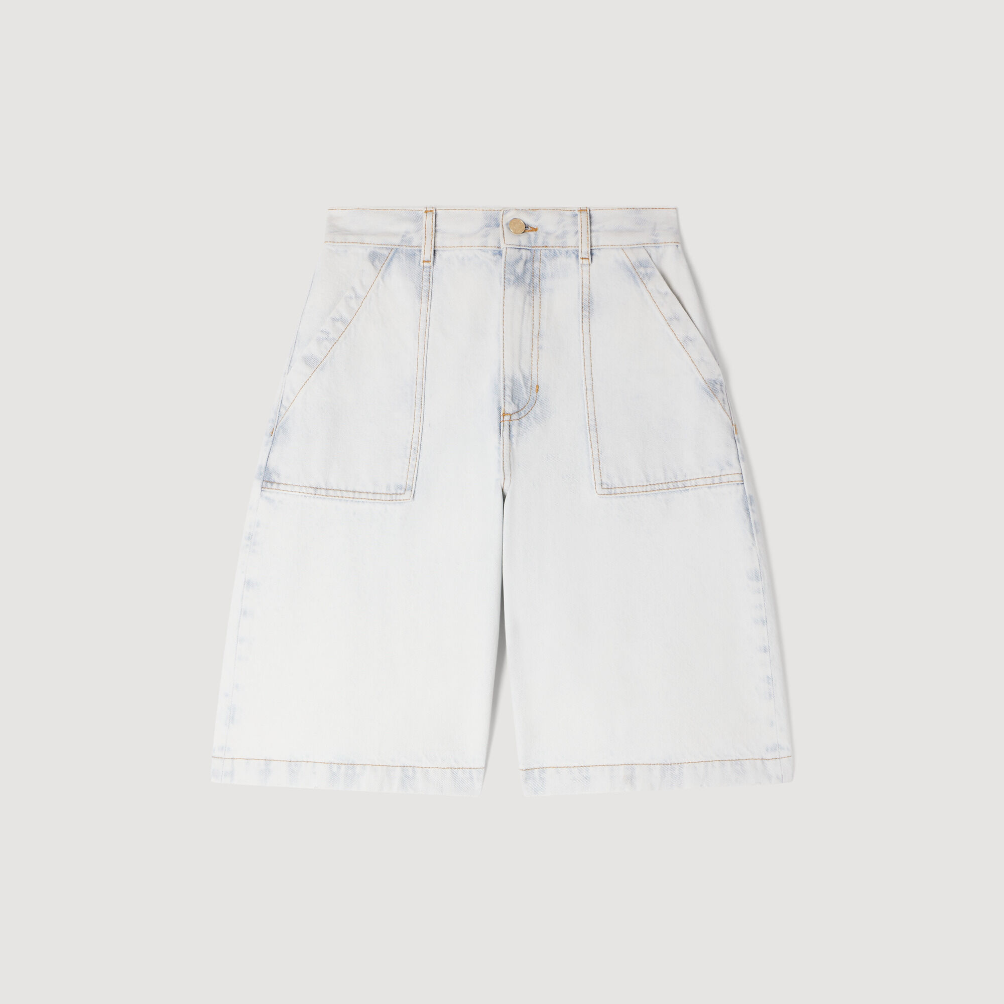 Shorts Bermuda en denim lavé