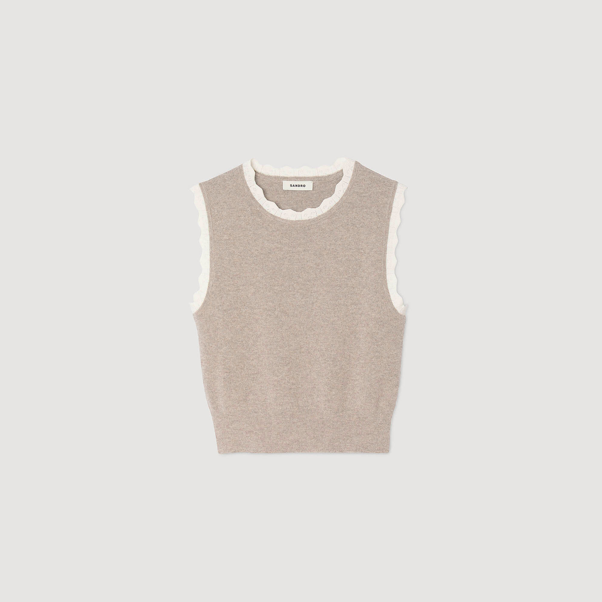 Pull en maille à col haut