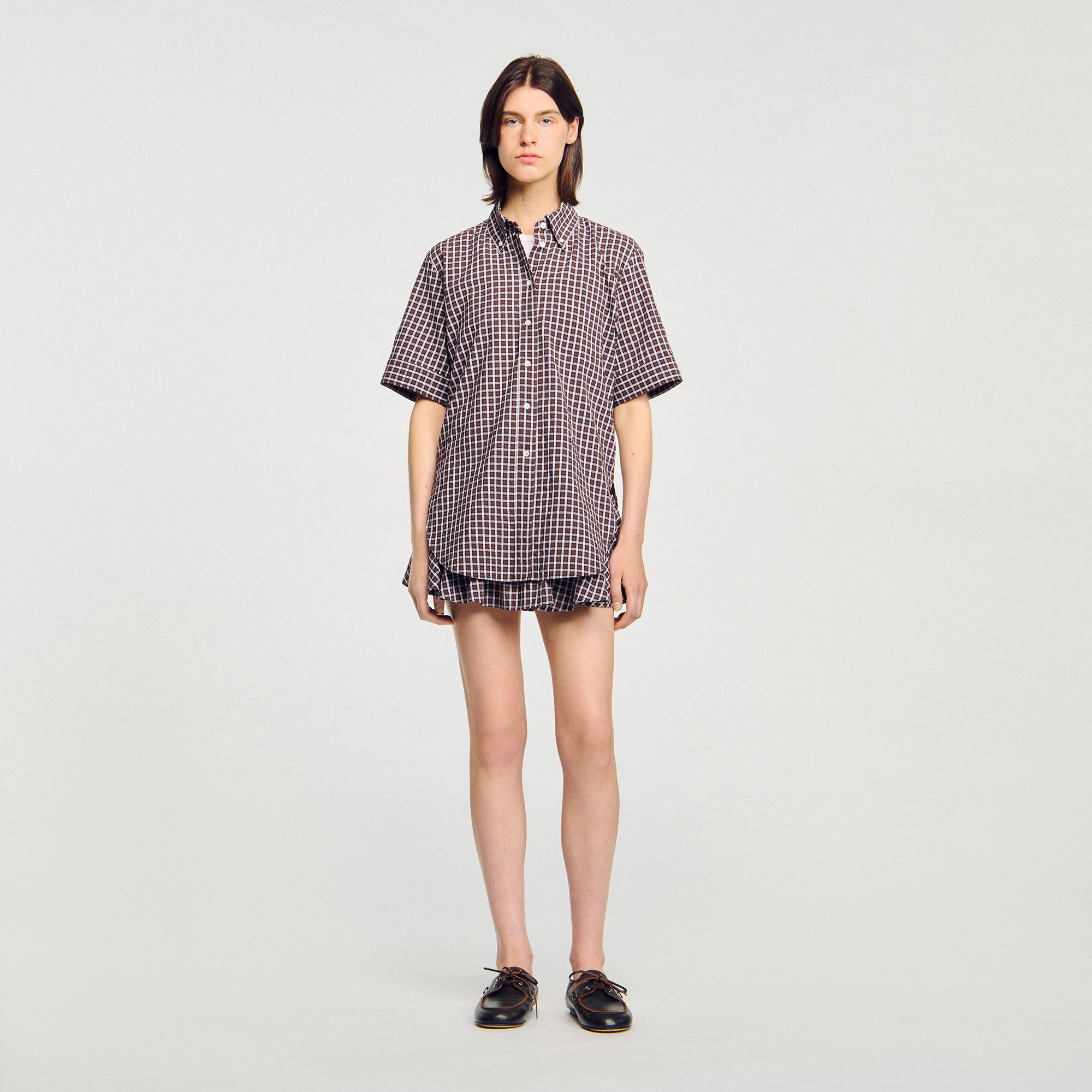Chemise à carreaux oversize