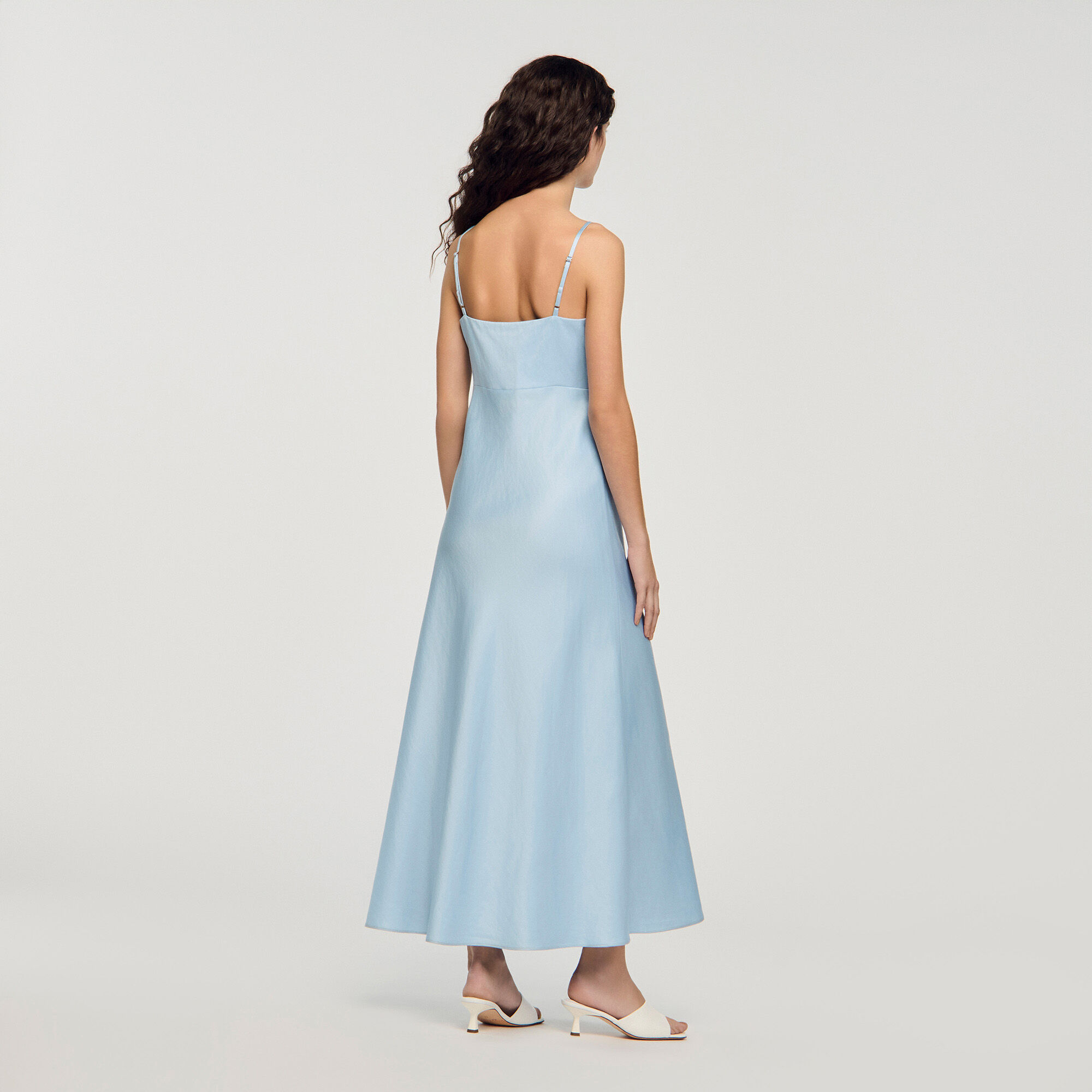 Robe maxi à effet satiné