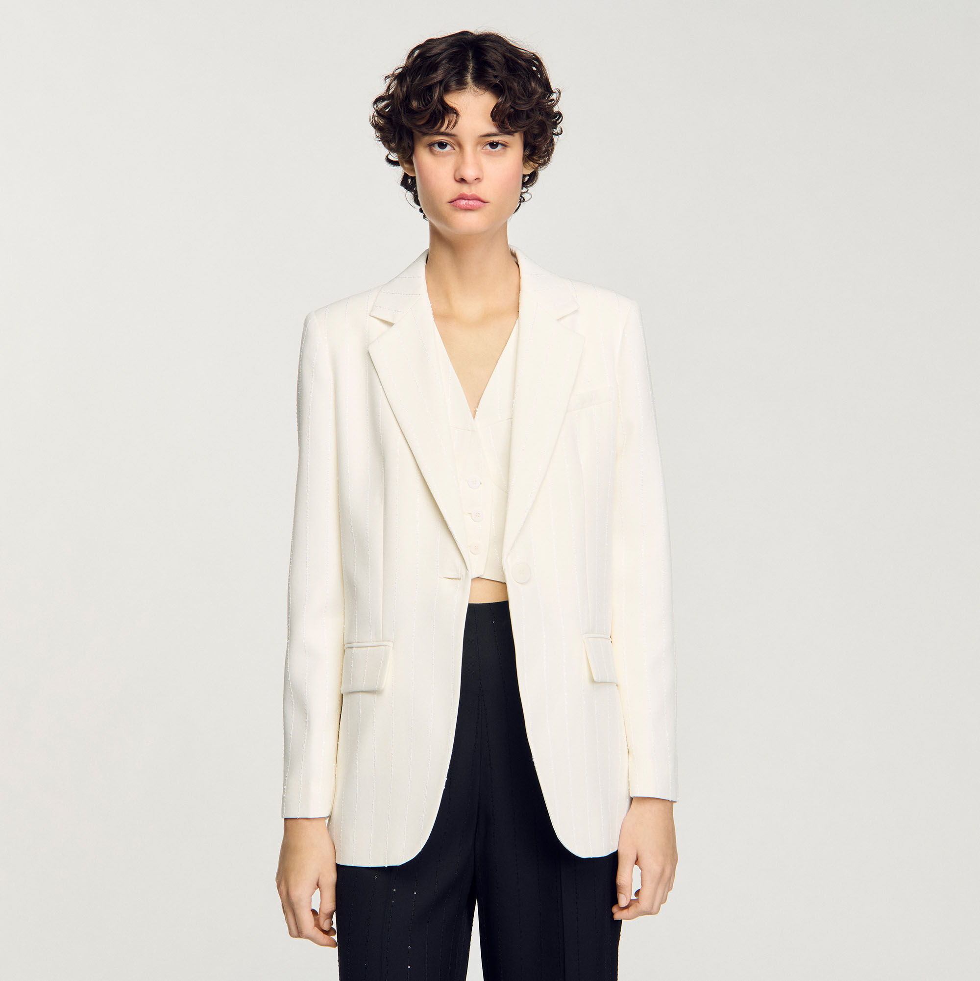 Veste de costume à paillettes