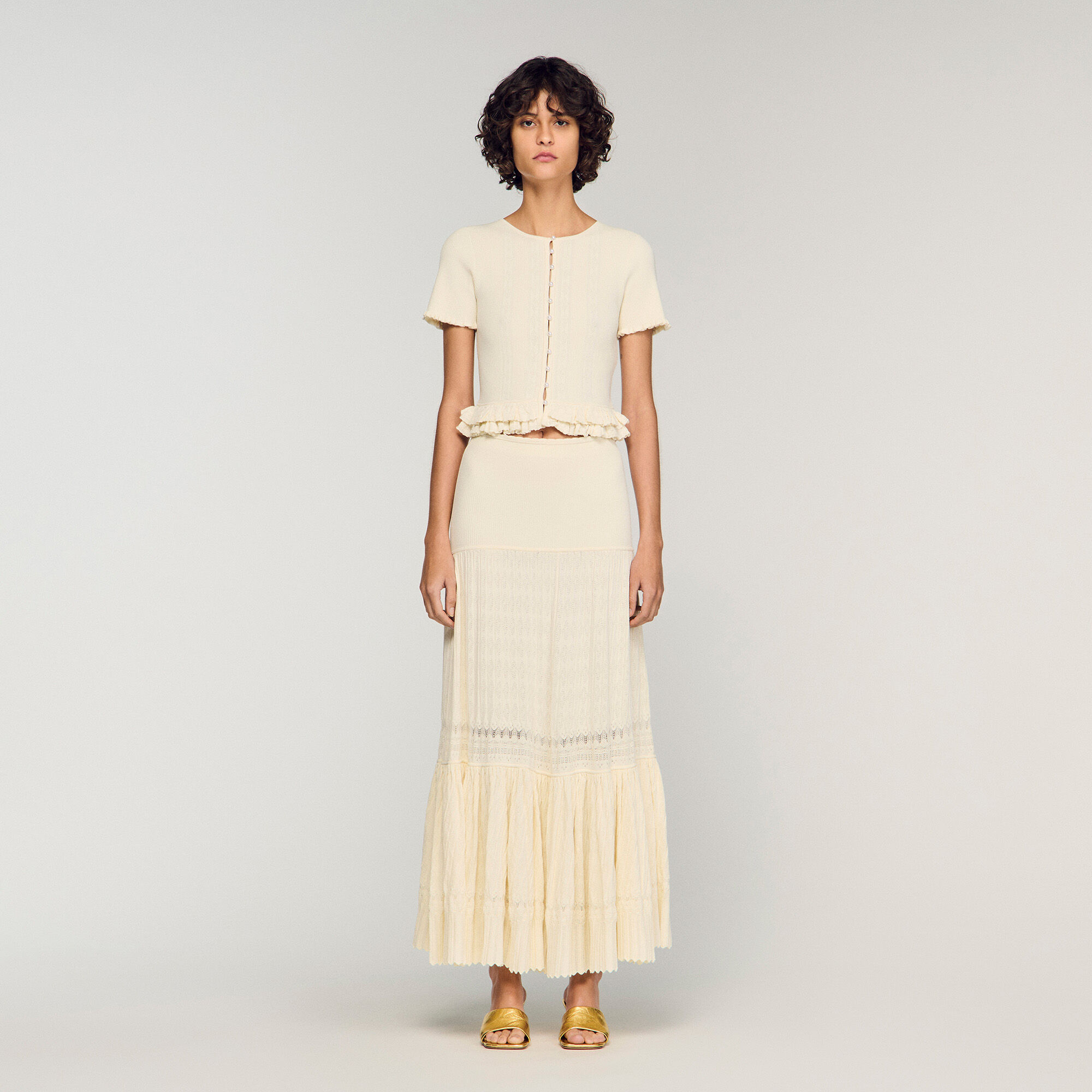 Jupe maxi en tricot