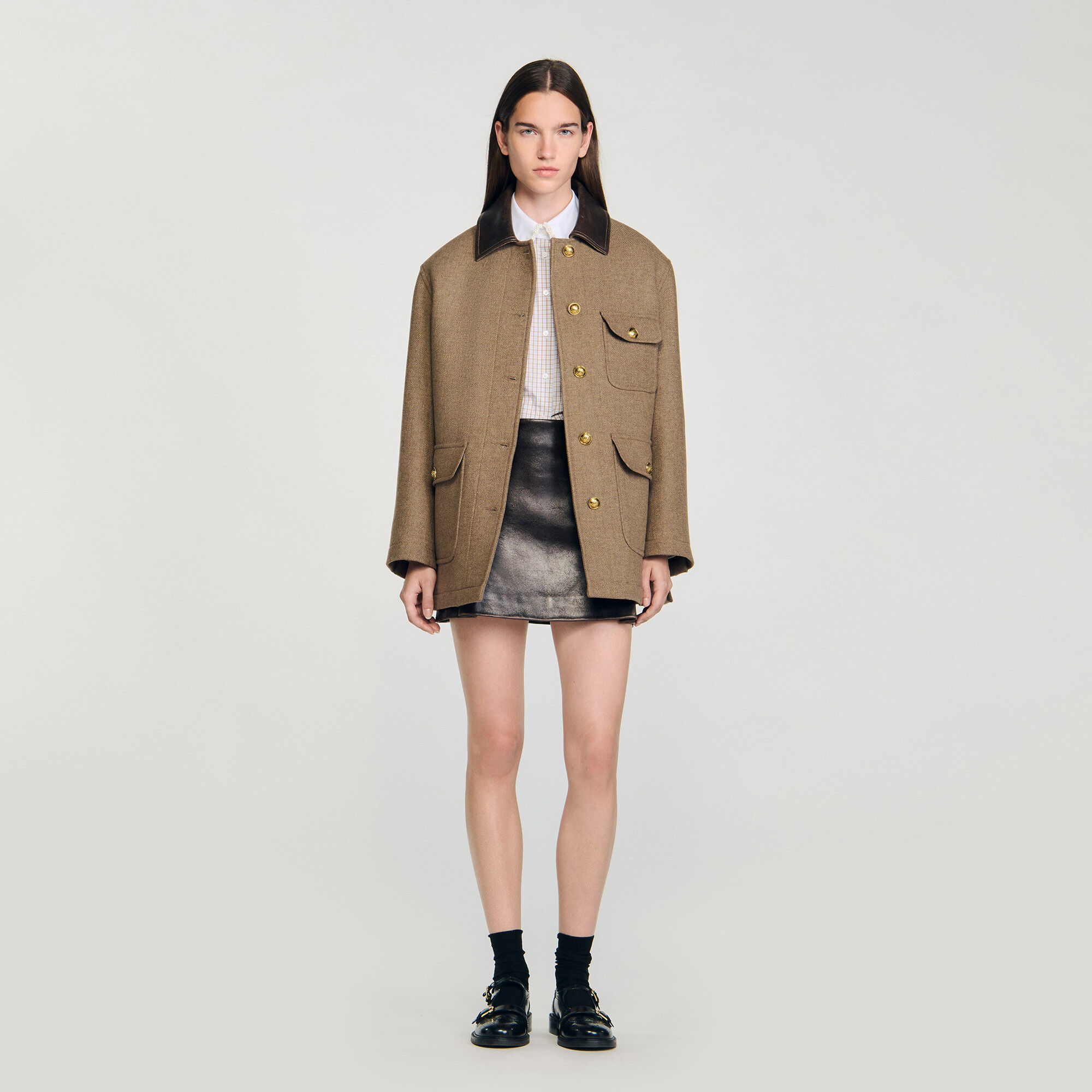 Manteau en tweed