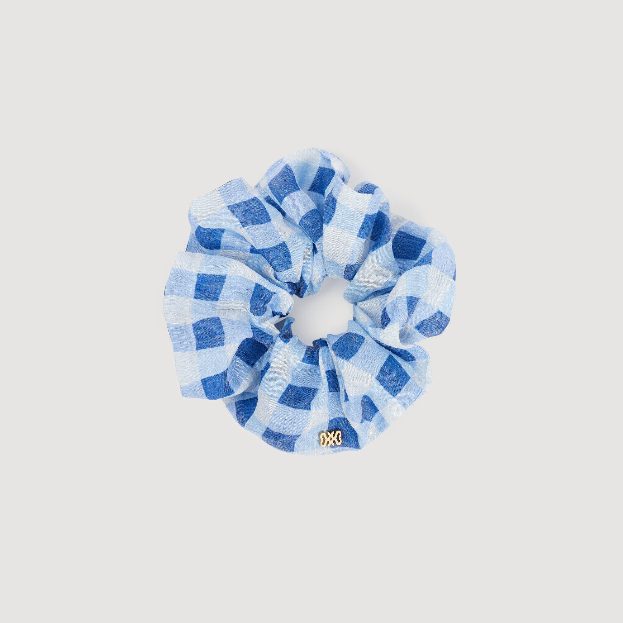 Chouchou à motif carreaux