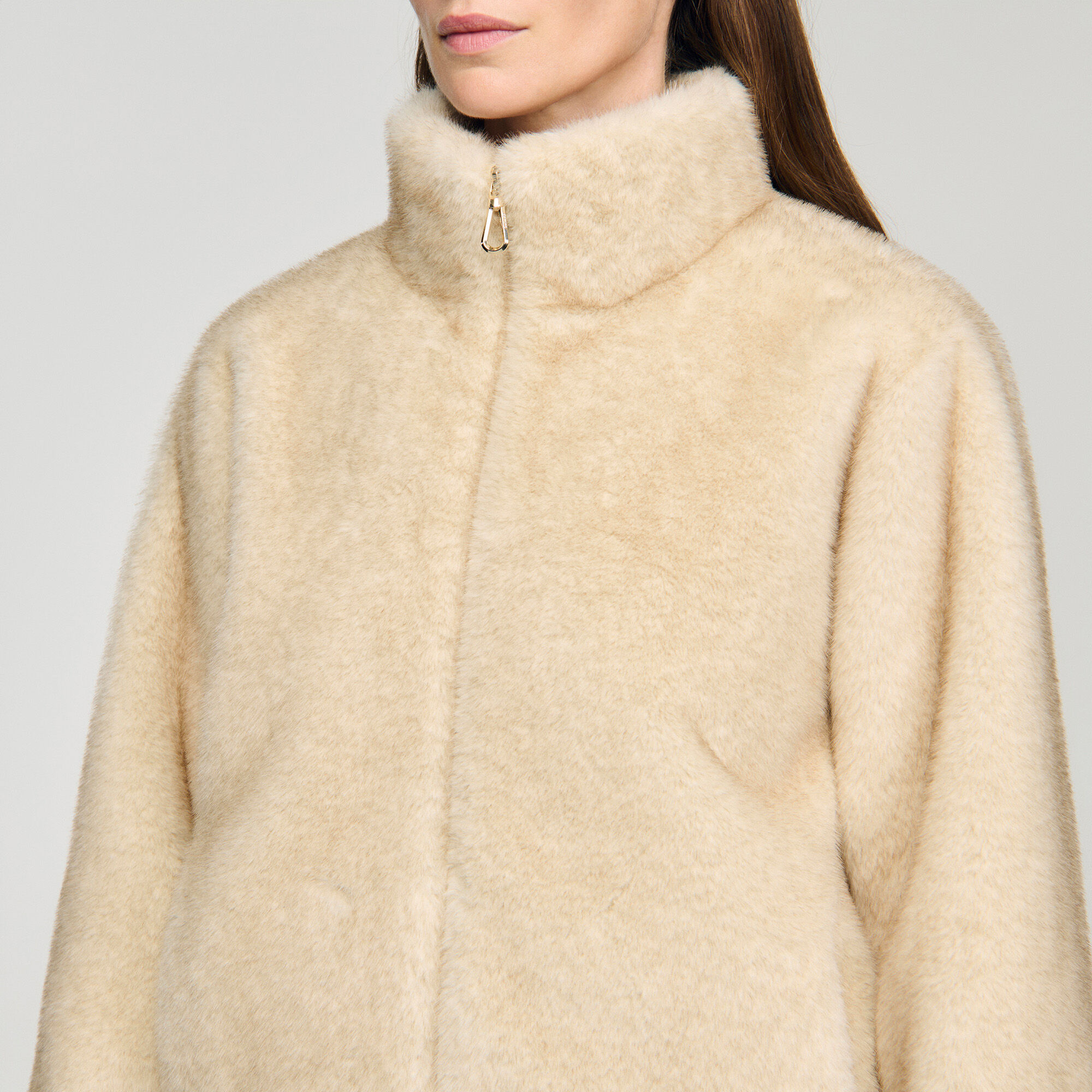 Veste en fausse fourrure