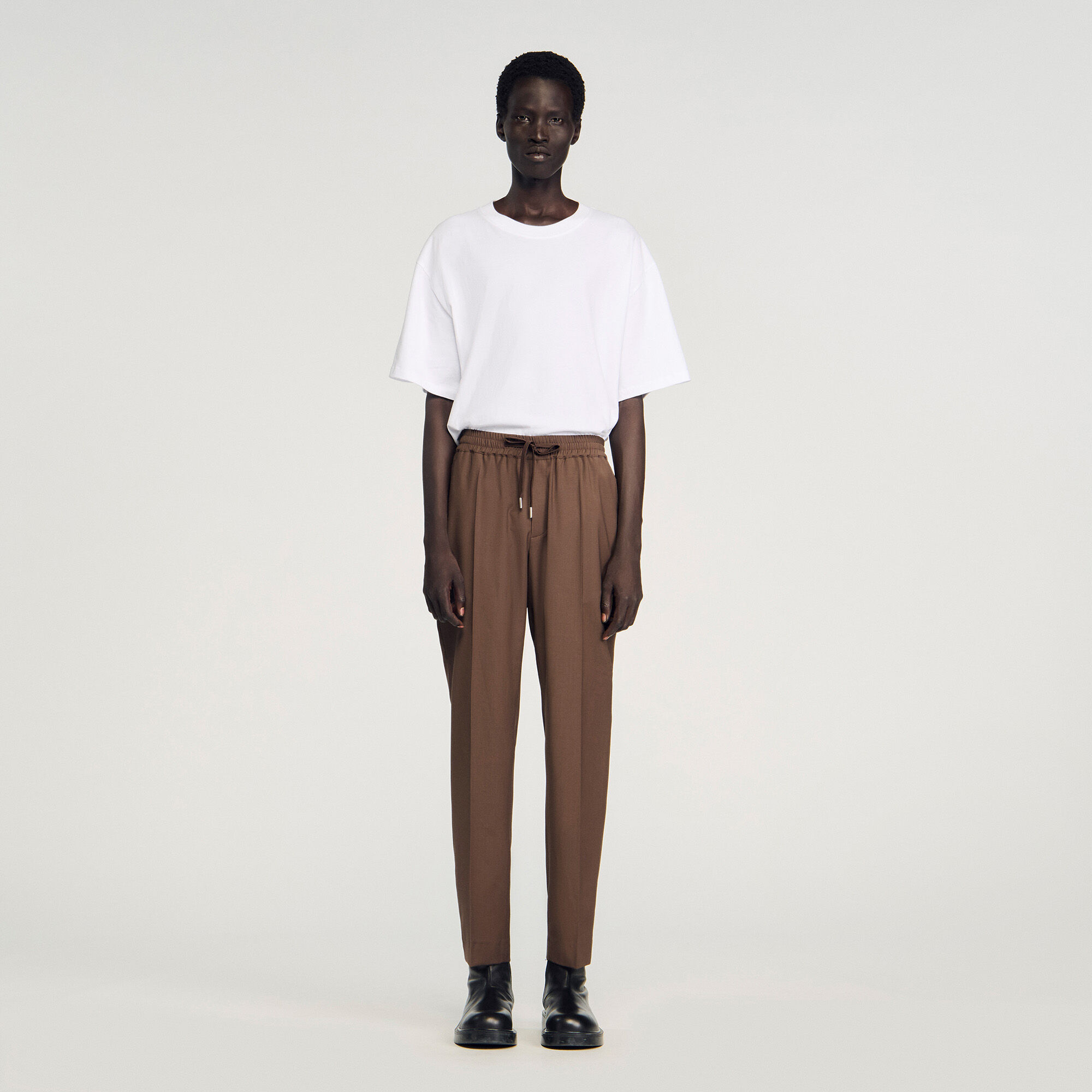 Pantalons droit à élastique