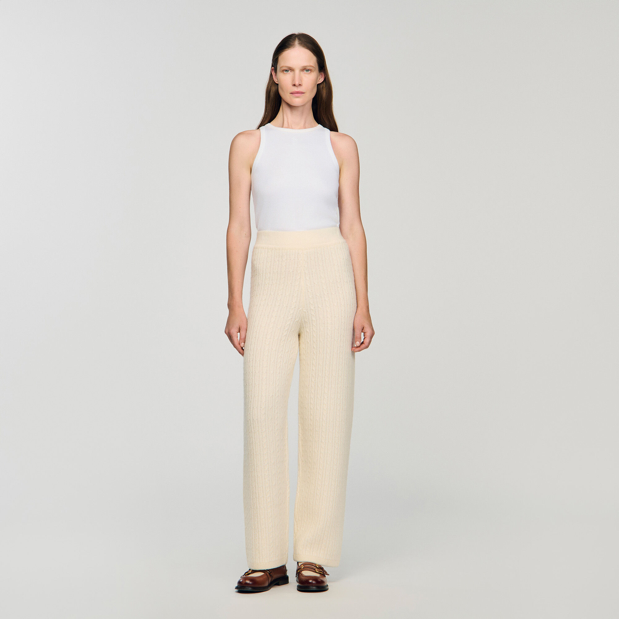 Pantalon tricoté en maille