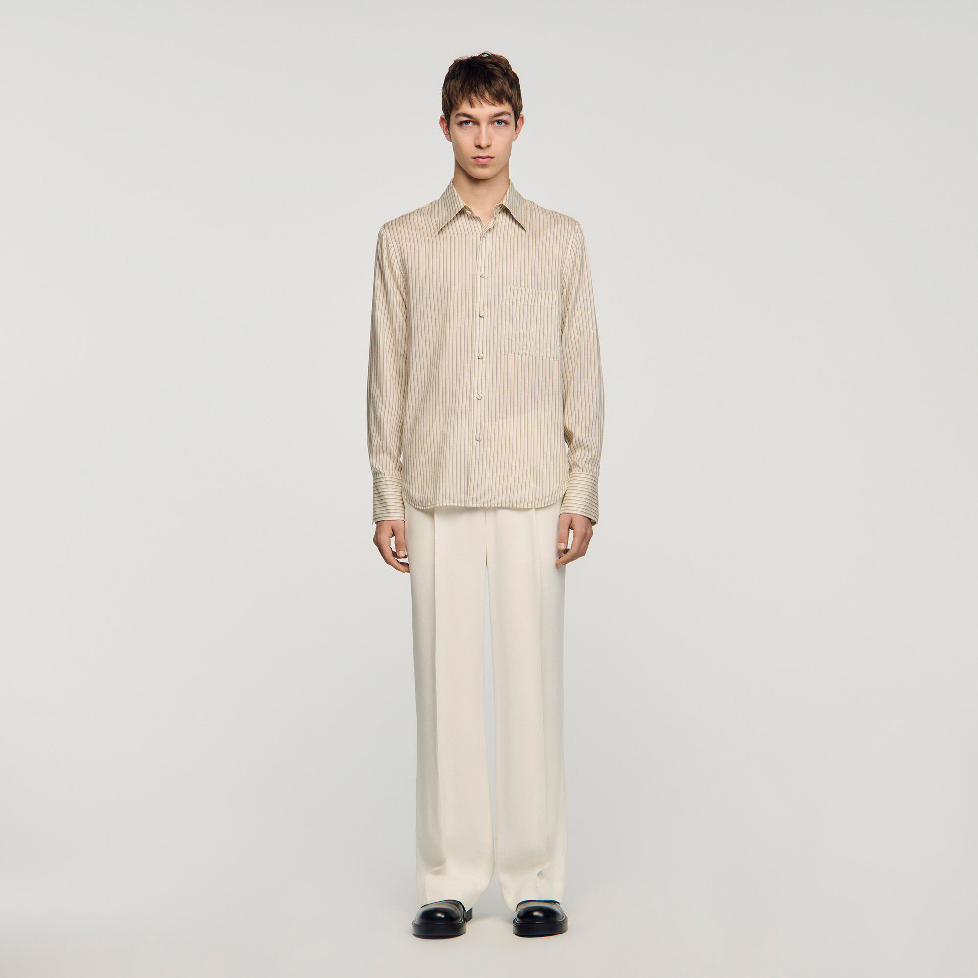 Chemise ample à rayures