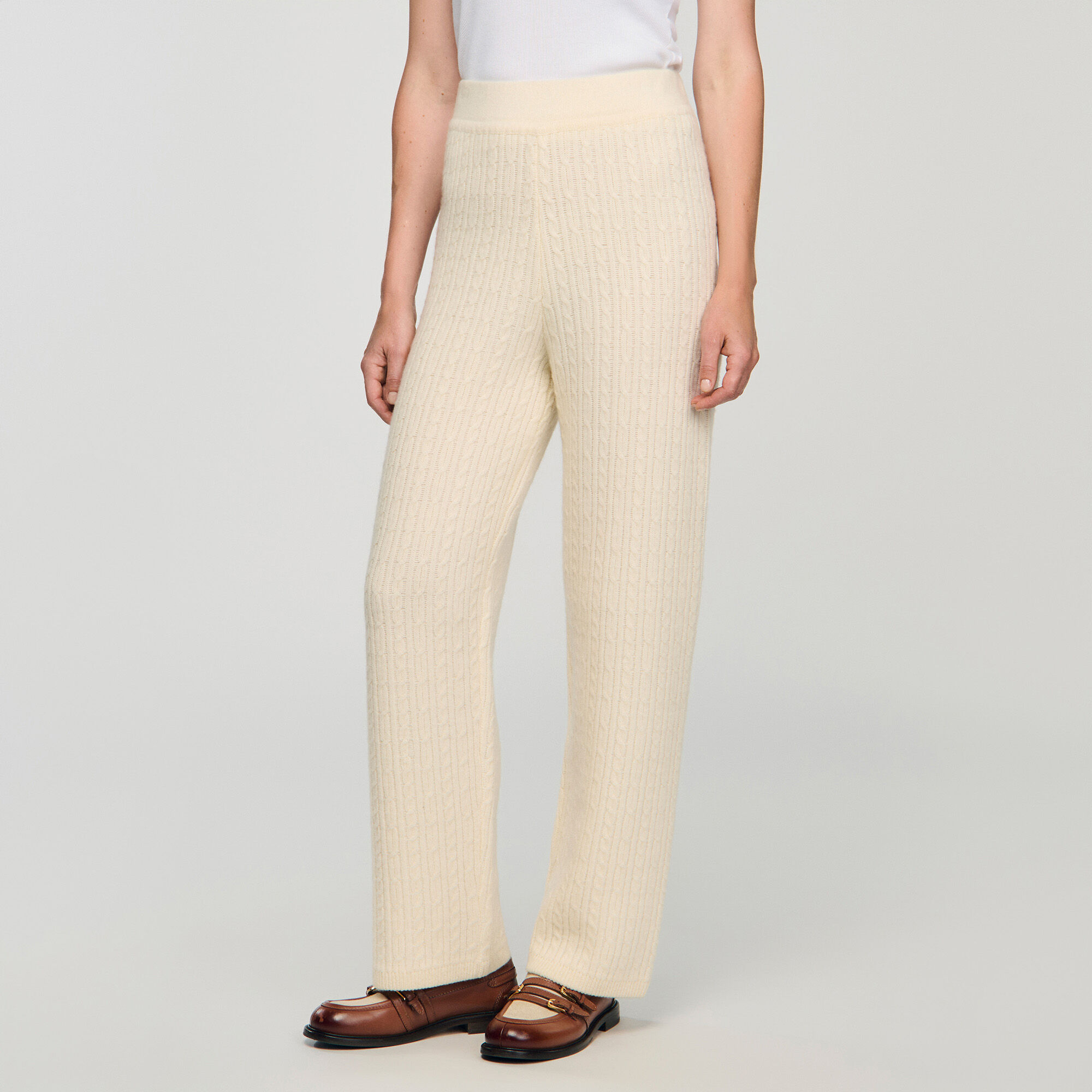 Pantalon tricoté en maille