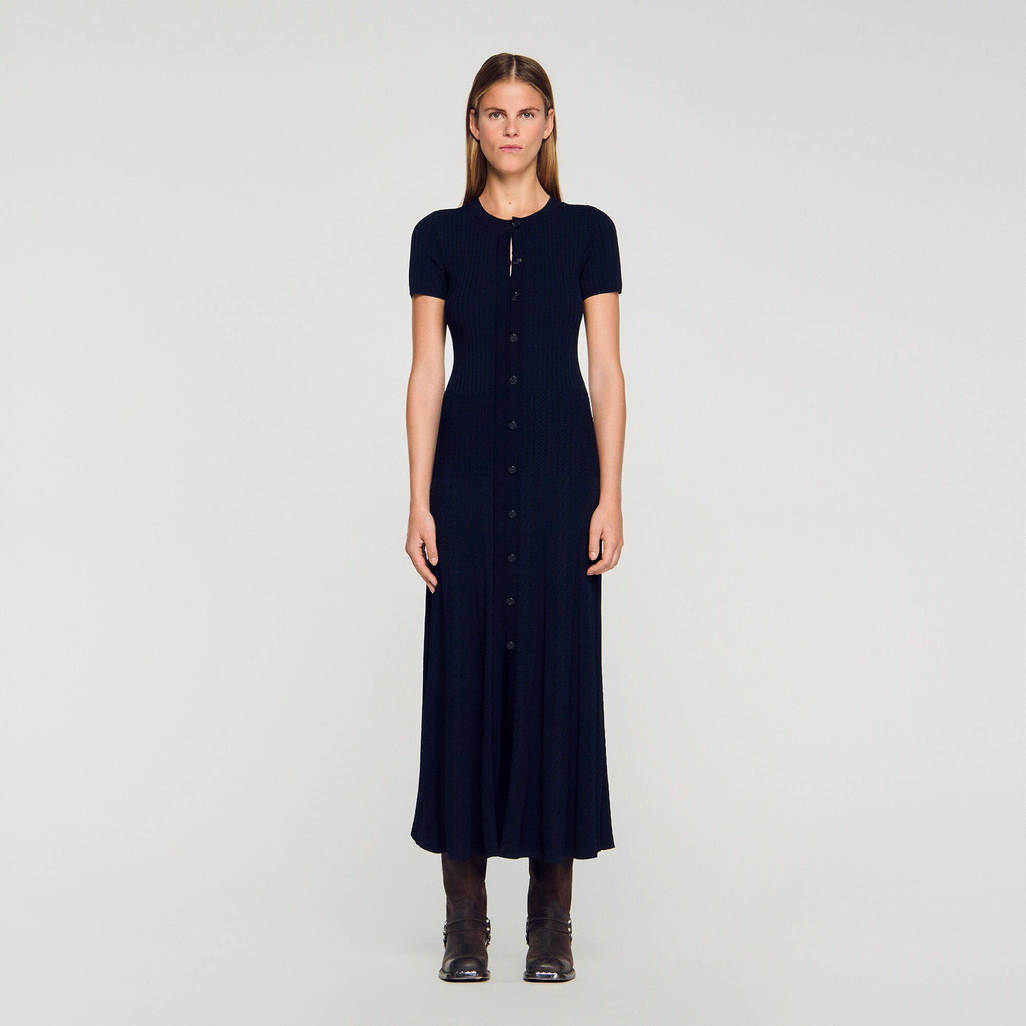 Robe maxi en maille