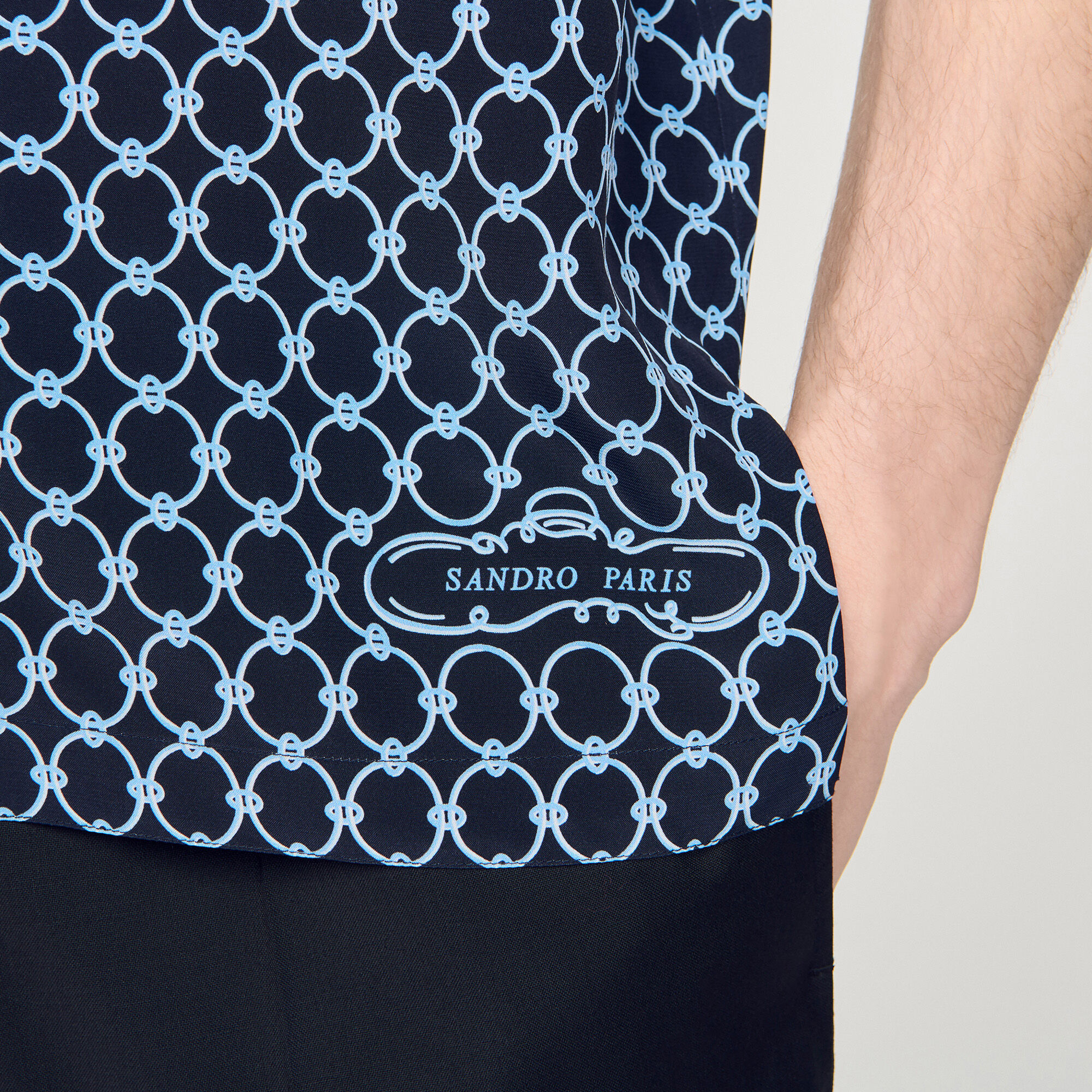 Chemise à imprimé lien ample