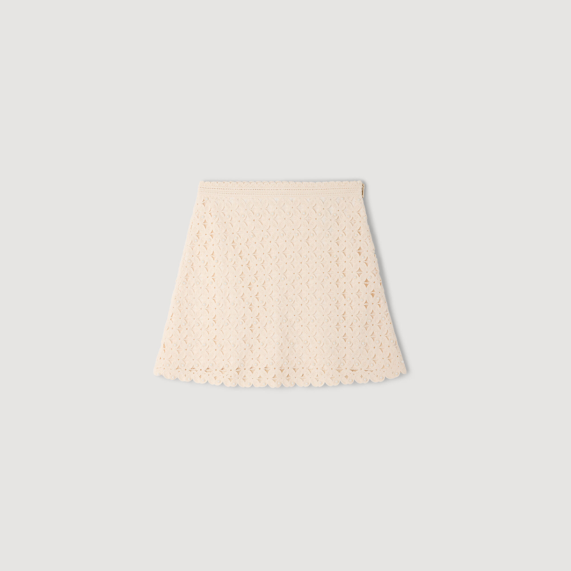 Mini jupe crochet perlée