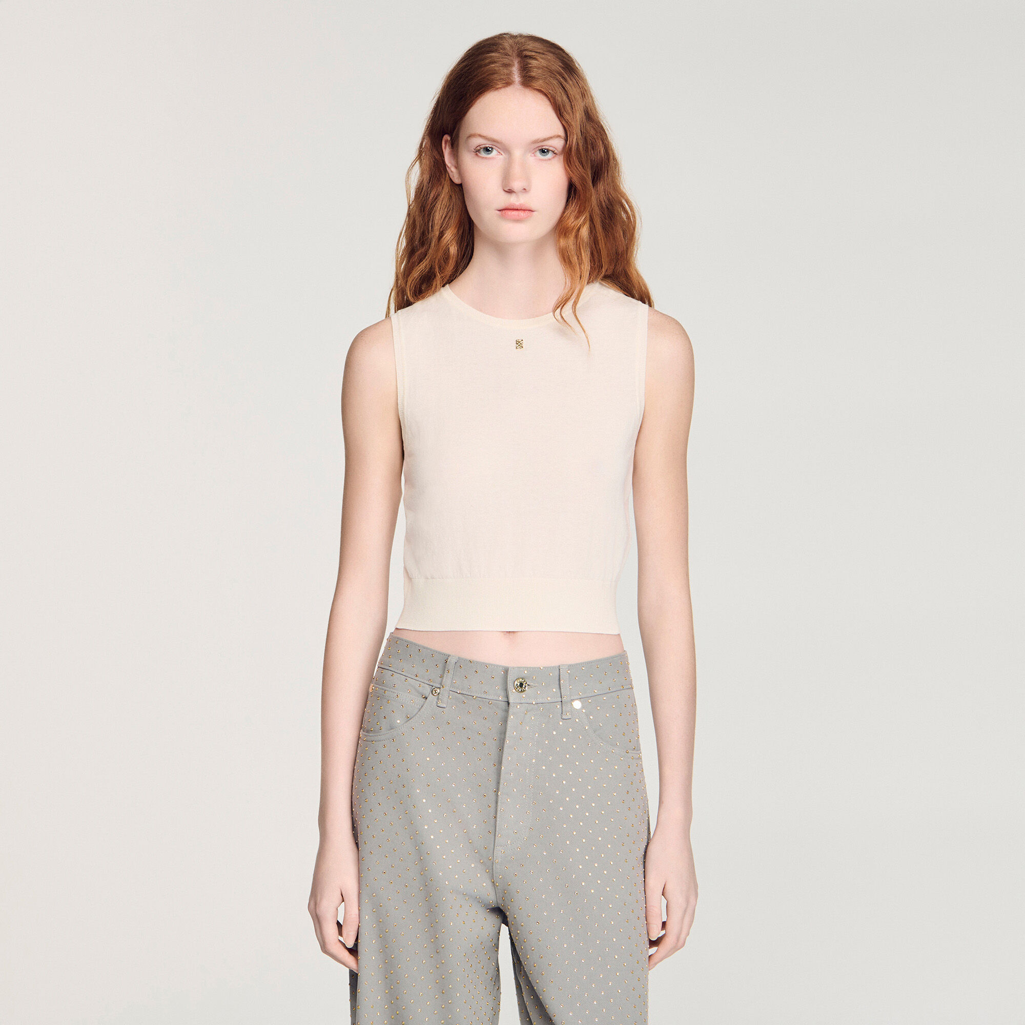 Pull court sans manches