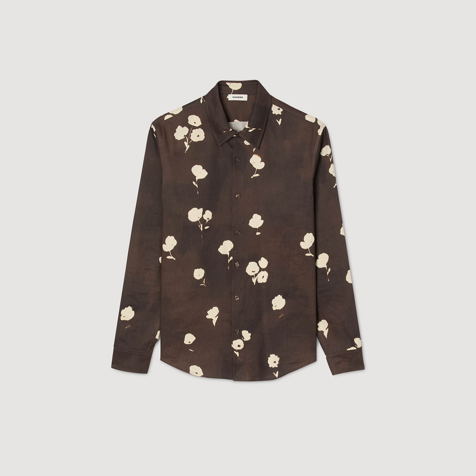 Chemise en lin imprimée fleurie