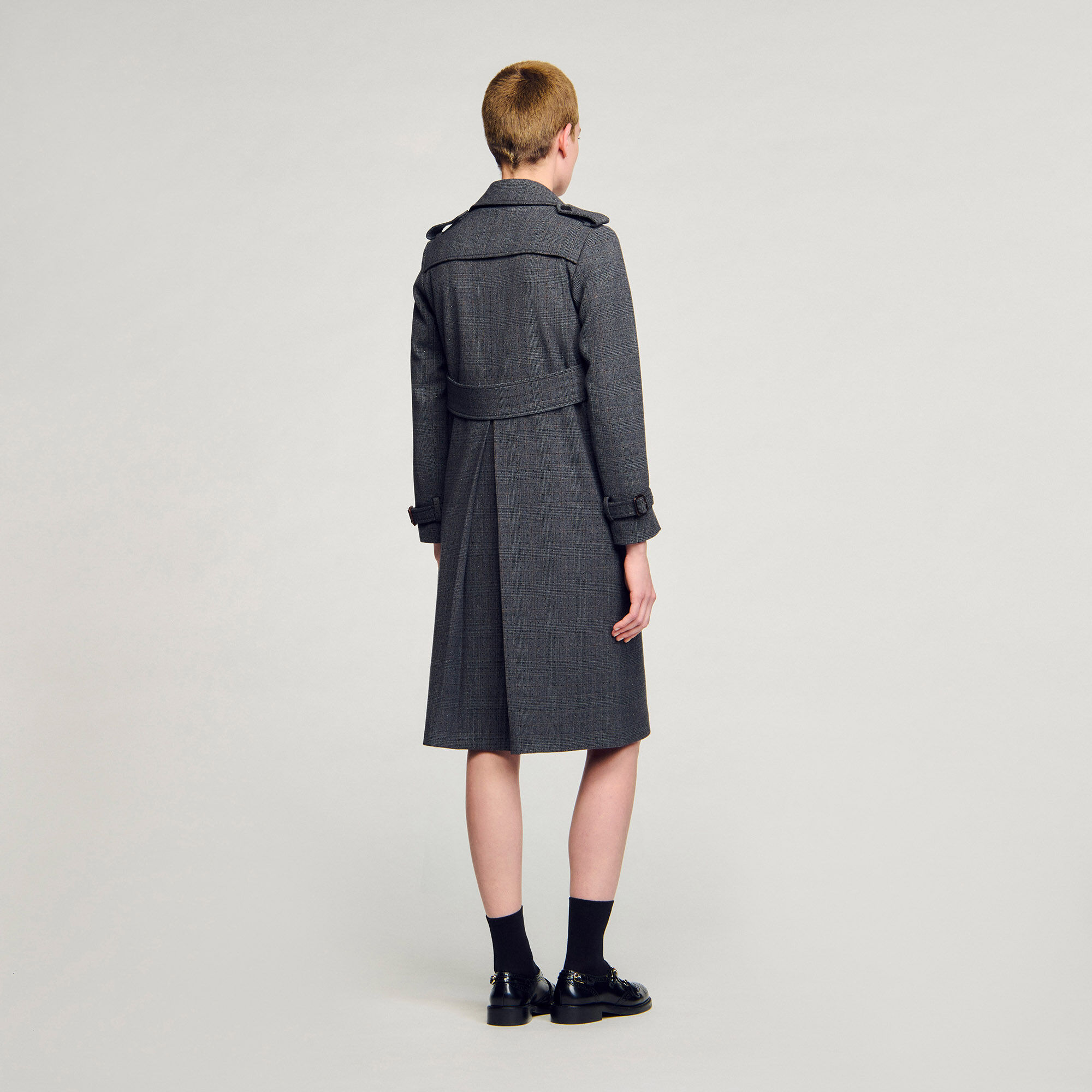 Manteau trench strass