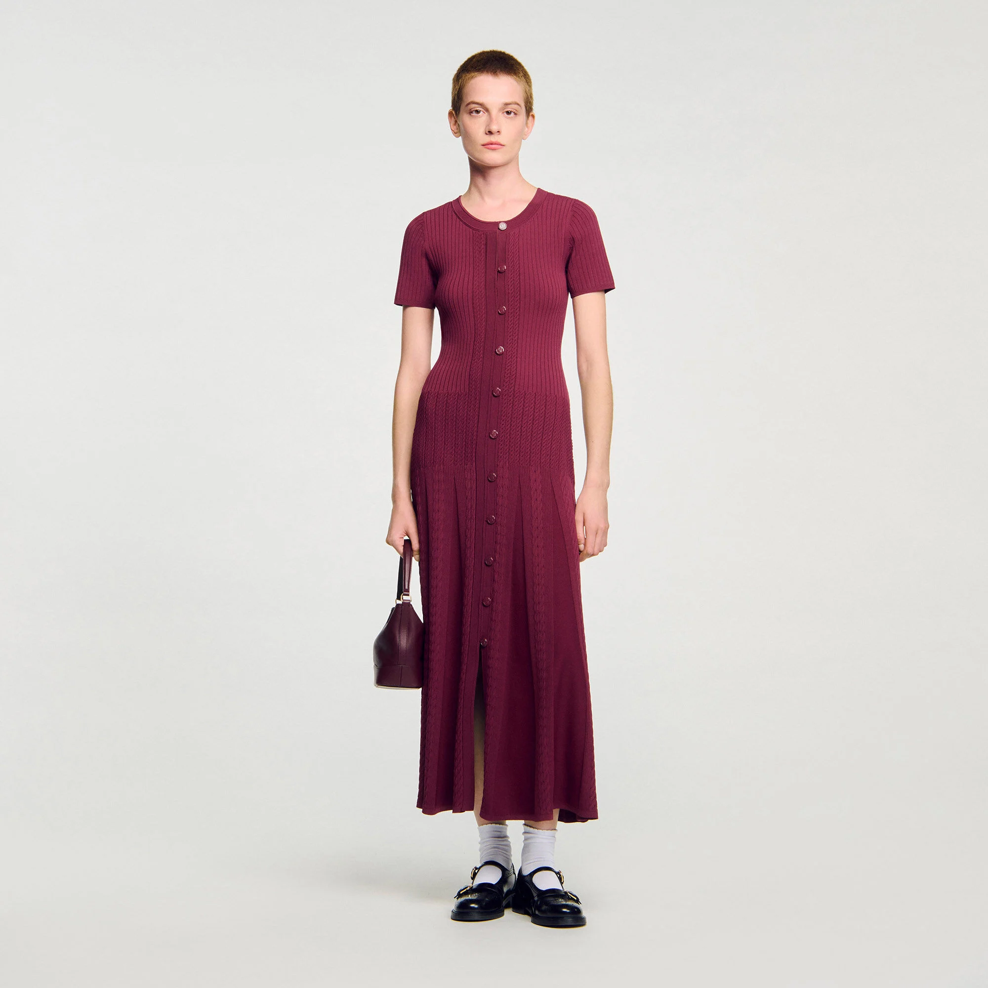 Robe maxi en maille