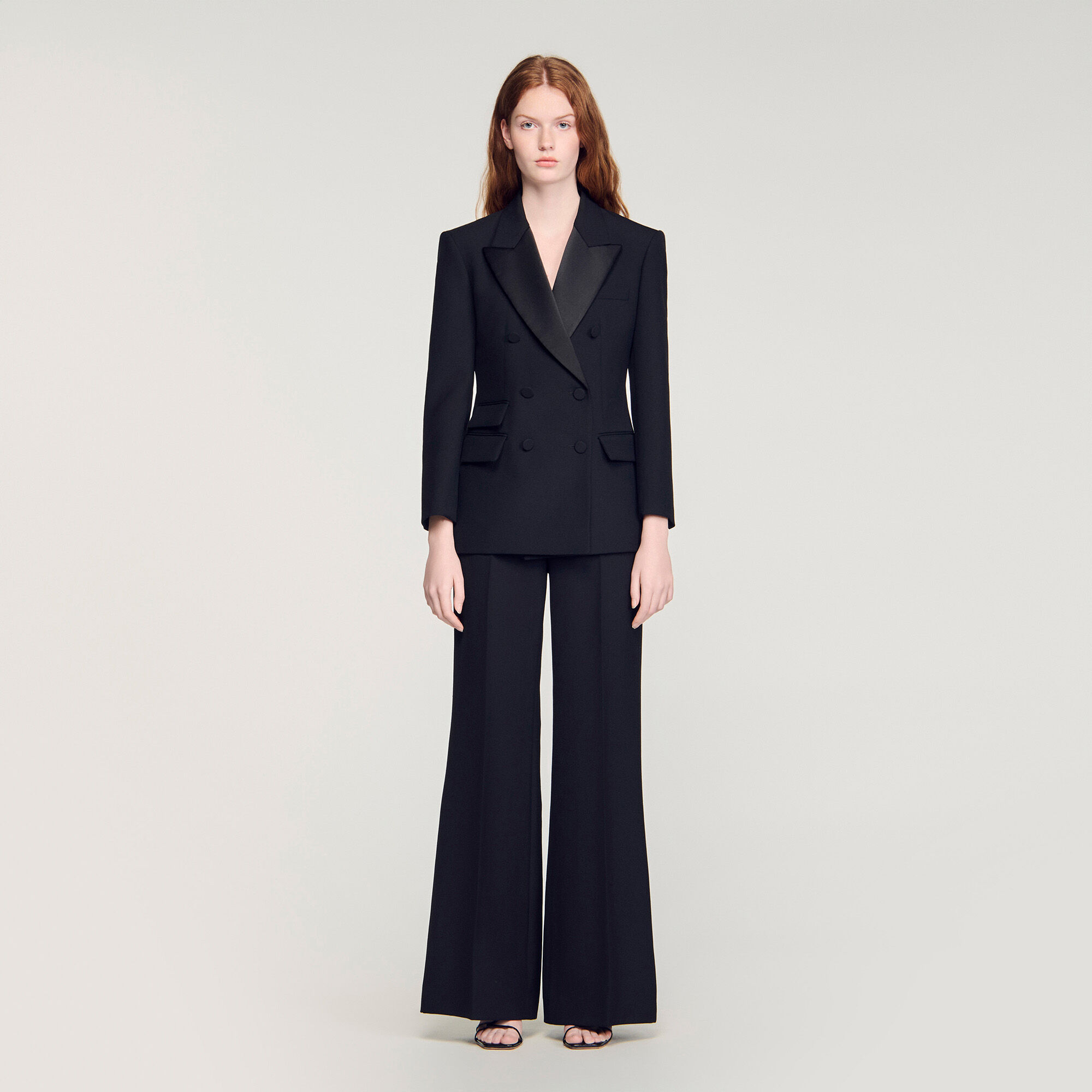 Veste de smoking avec col en satin