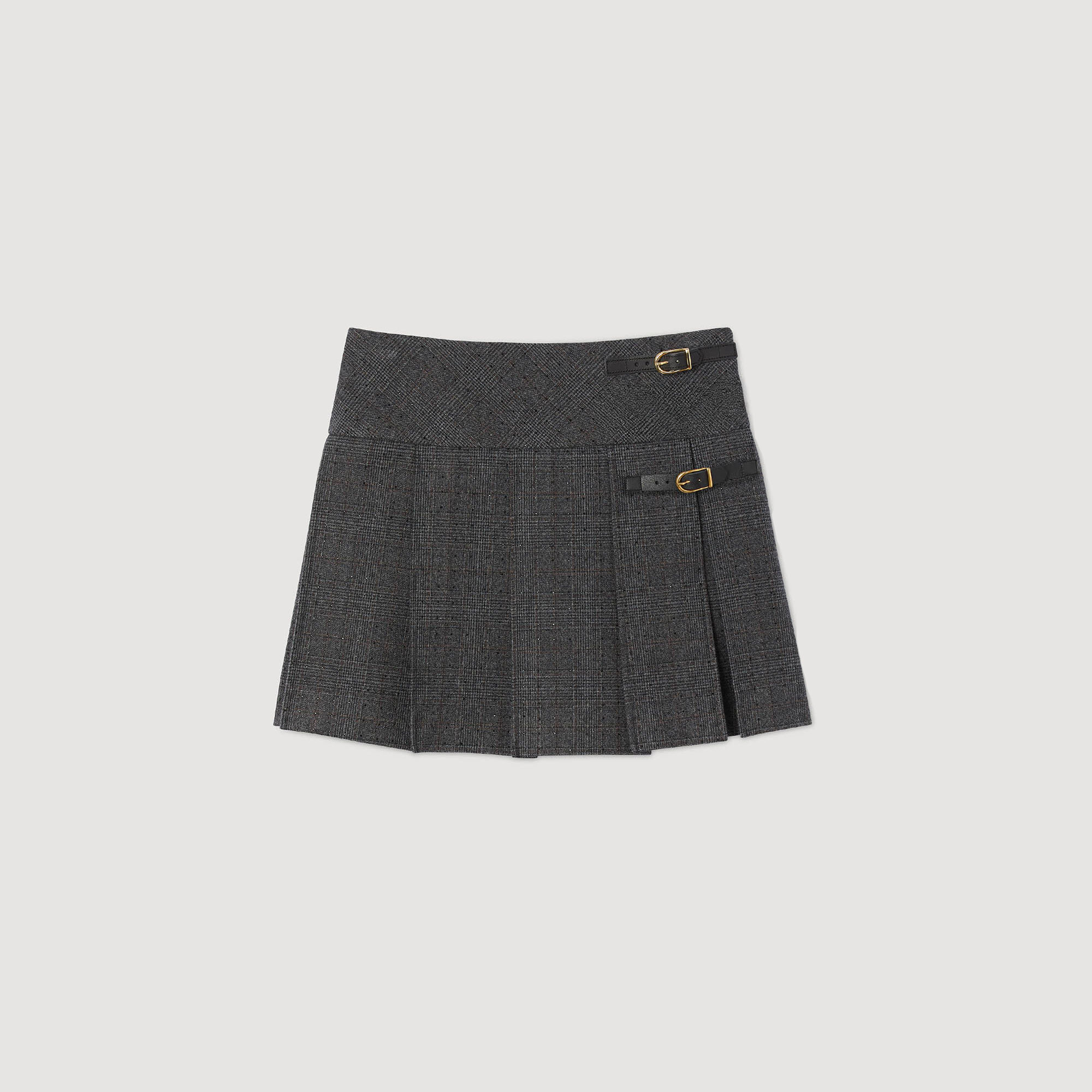 Mini jupe en tailleur strass