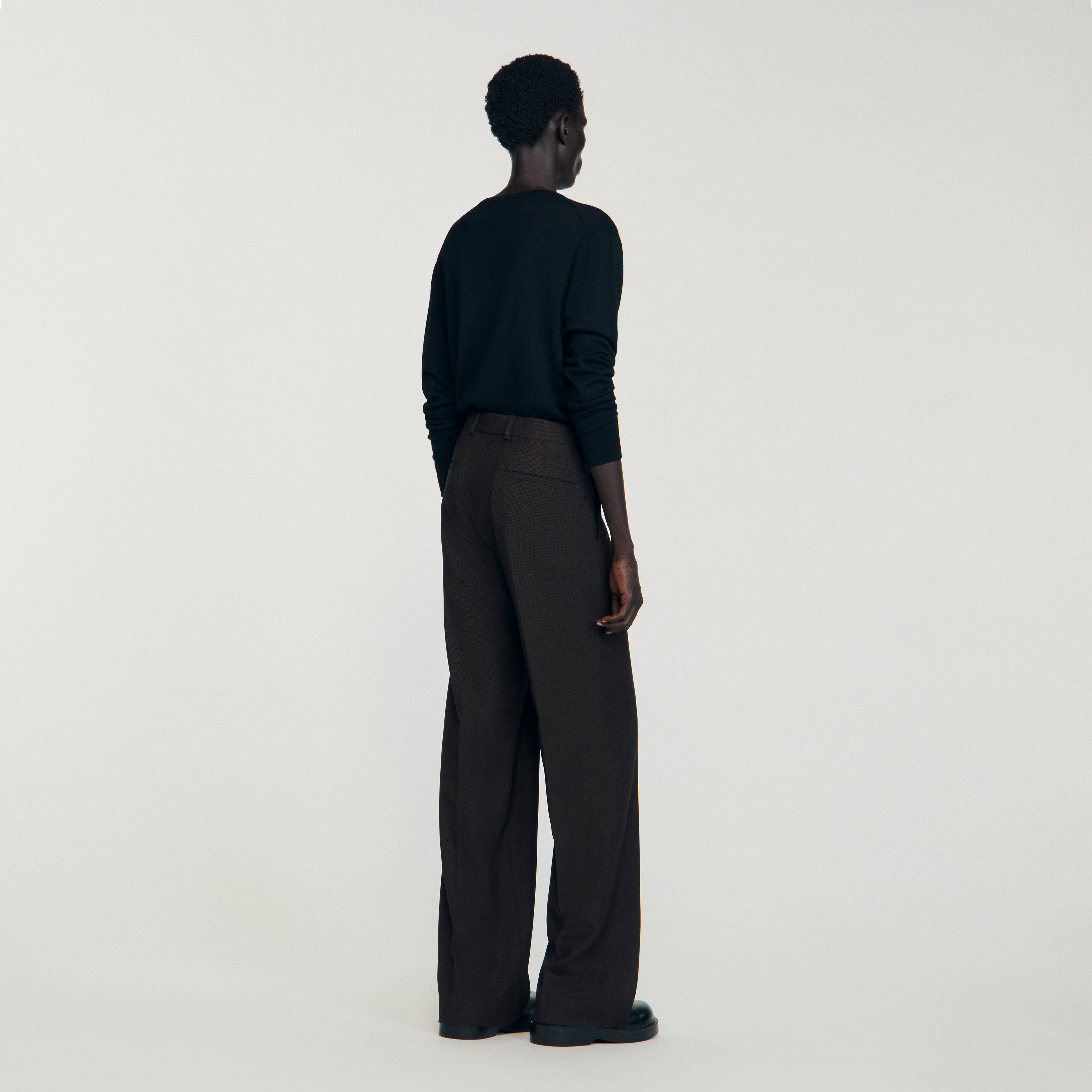 Pantalon classique en laine vierge