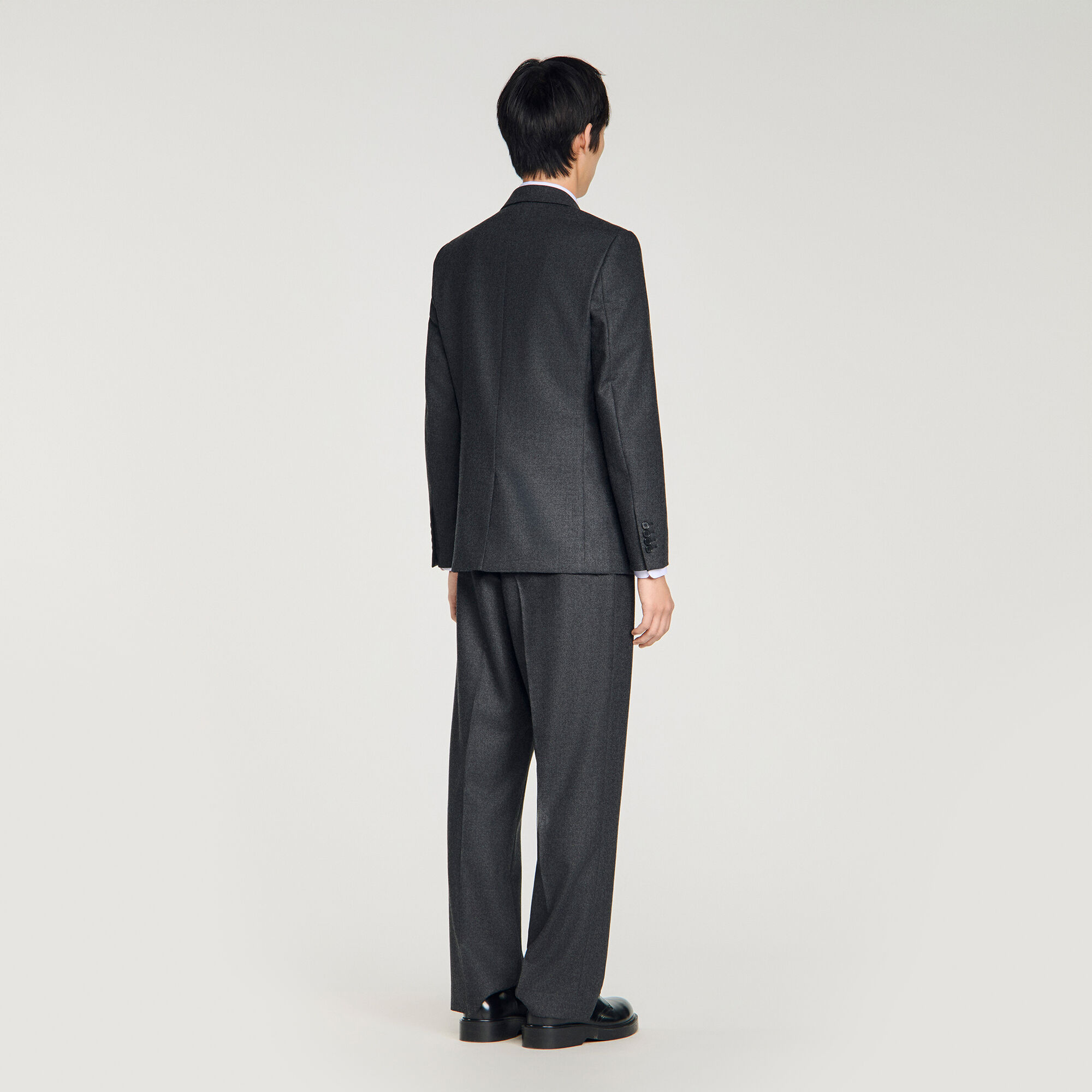 Veste de costume en laine vierge sur mesure